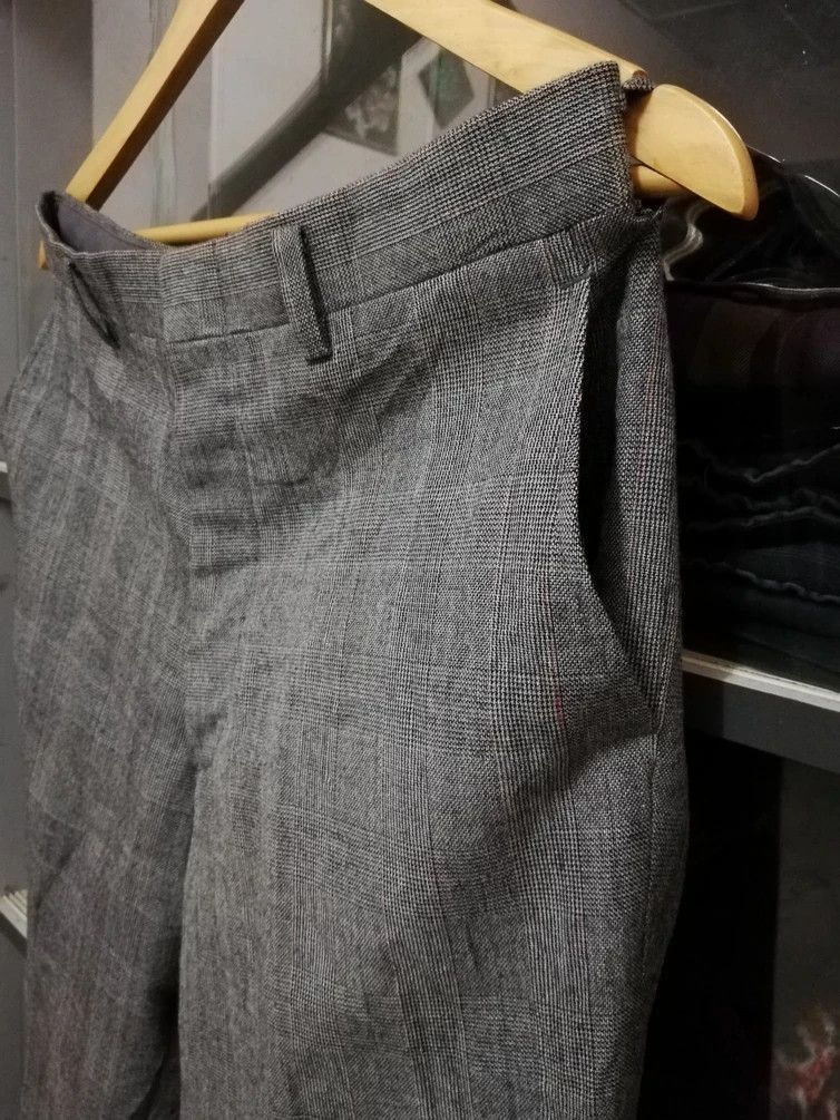 Japanese Brand × Retrofit × Vintage Vintage Retro Japanese Brand Wool Plaid Pant 33x27 Size US 33 - 4 Thumbnail