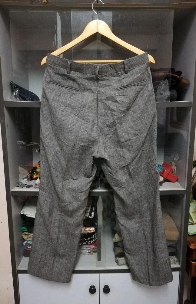 Japanese Brand × Retrofit × Vintage Vintage Retro Japanese Brand Wool Plaid Pant 33x27 Size US 33 - 2 Thumbnail