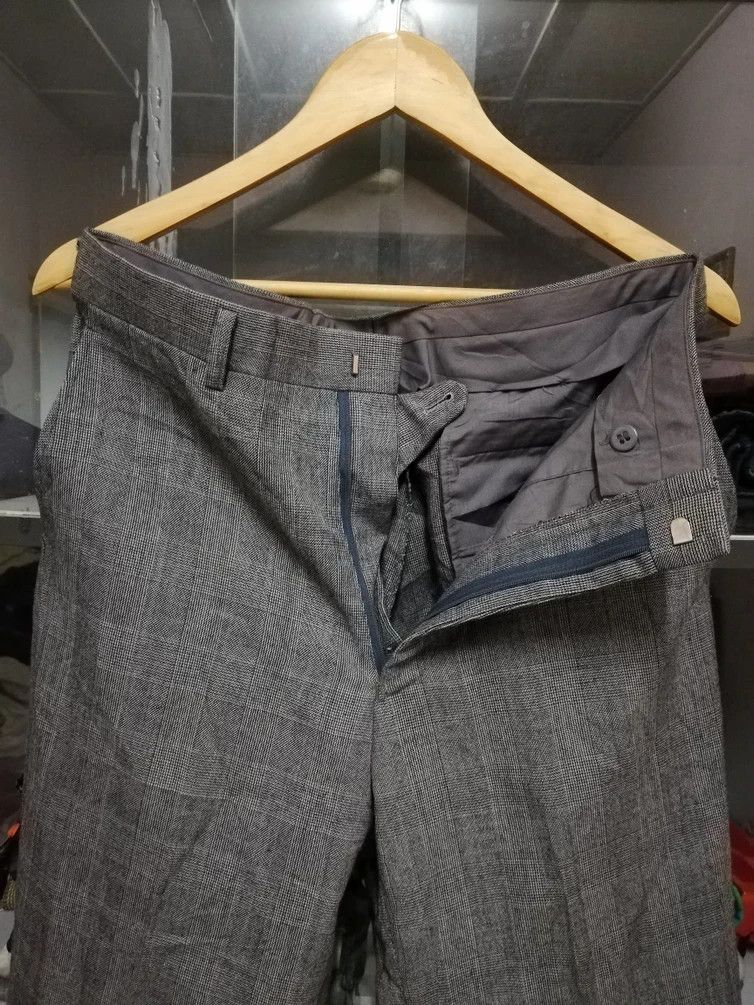 Japanese Brand × Retrofit × Vintage Vintage Retro Japanese Brand Wool Plaid Pant 33x27 Size US 33 - 6 Thumbnail