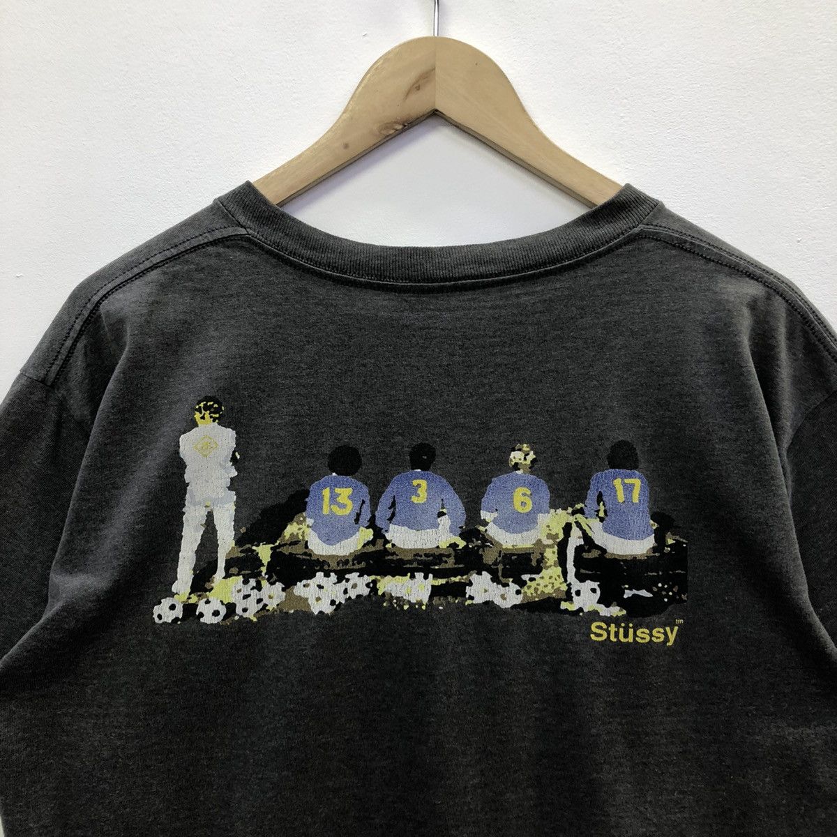 Stussy Vintage Stussy Football Team Club Backhit Tshirt Size US M / EU 48-50 / 2 - 3 Thumbnail