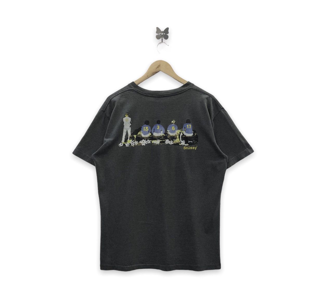 Stussy Vintage Stussy Football Team Club Backhit Tshirt Size US M / EU 48-50 / 2 - 1 Thumbnail