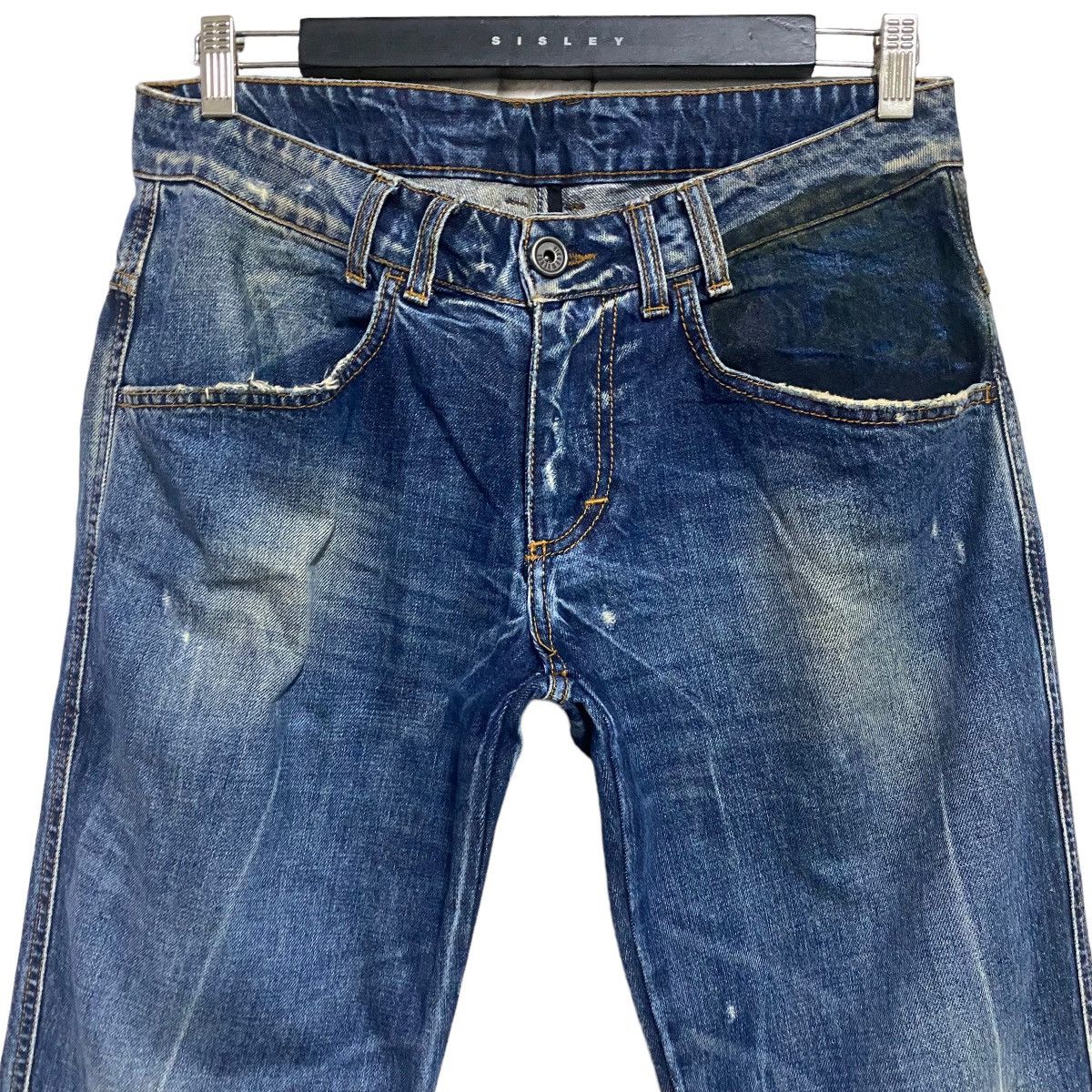 Dirk Bikkembergs Dirk Bikkembergs Distressed Denim Jeans Size US 31 - 3 Thumbnail