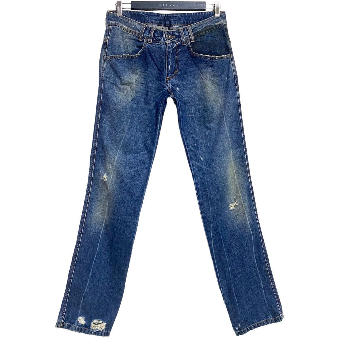 Dirk Bikkembergs Dirk Bikkembergs Distressed Denim Jeans Size US 31 - 1 Thumbnail
