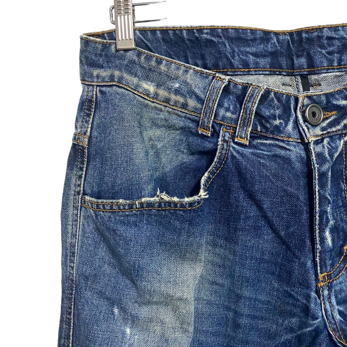 Dirk Bikkembergs Dirk Bikkembergs Distressed Denim Jeans Size US 31 - 4 Thumbnail