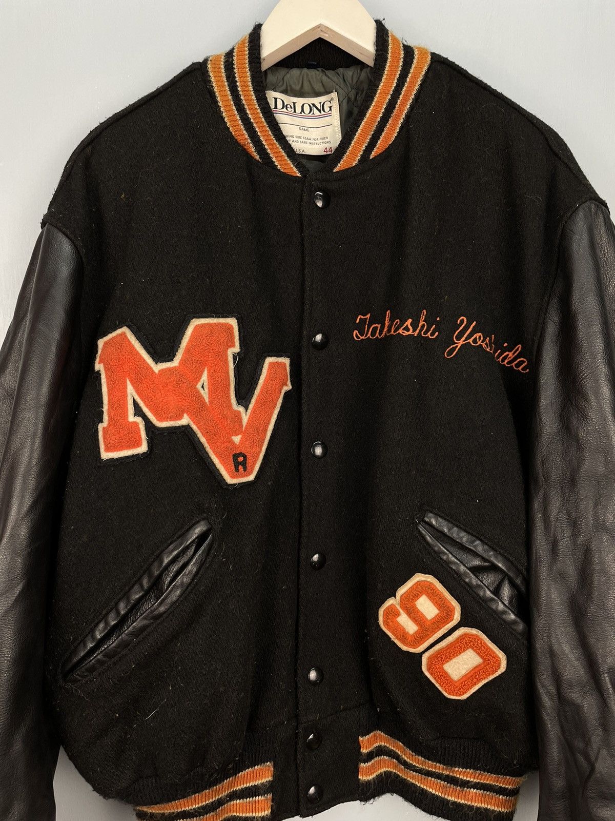 Delong Vintage DeLONG MT. VERNON varsity jacket Size US XL / EU 56 / 4 - 3 Thumbnail