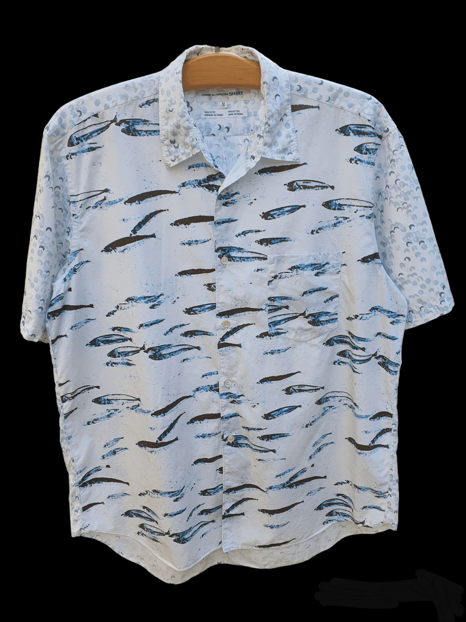 Comme des Garcons Fish Print Shirt Made in France