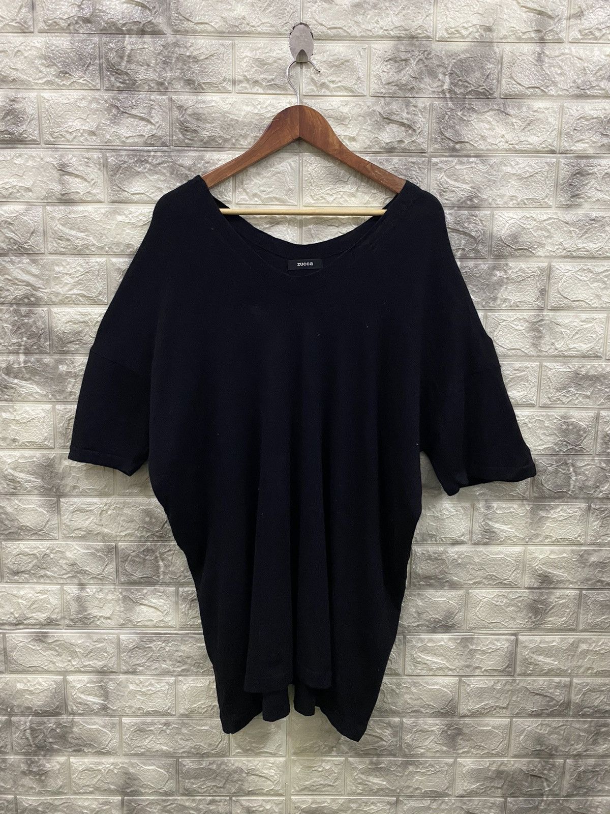 Designer × Issey Miyake × Zucca Zucca Black Over Size Blouse Size M / US 6-8 / IT 42-44 - 1 Thumbnail