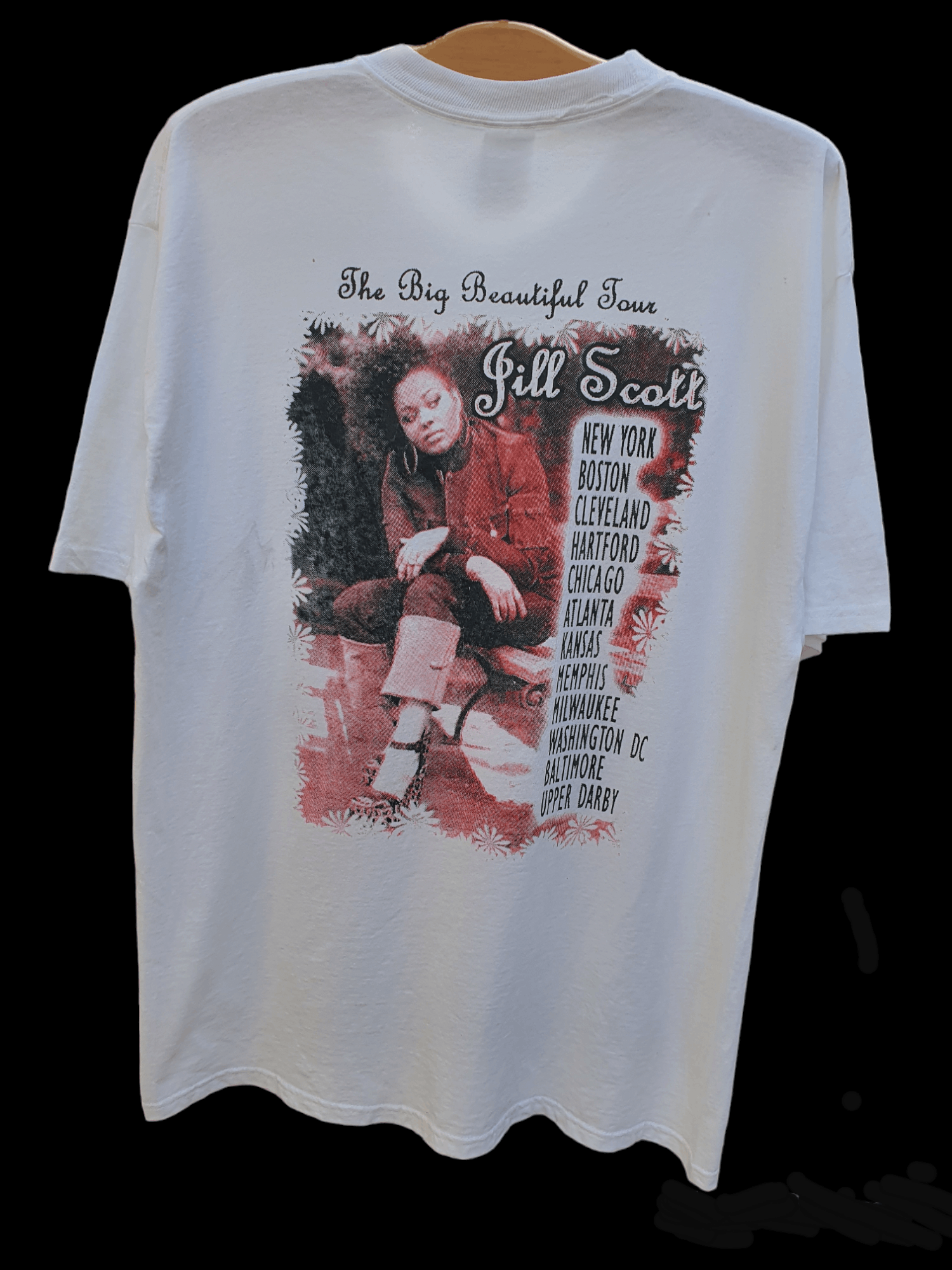 Rap Tees × Vintage Rare! 2005 Jill Scott The Big Beautiful Tour White Rap Tee Size US XL / EU 56 / 4 - 2 Thumbnail