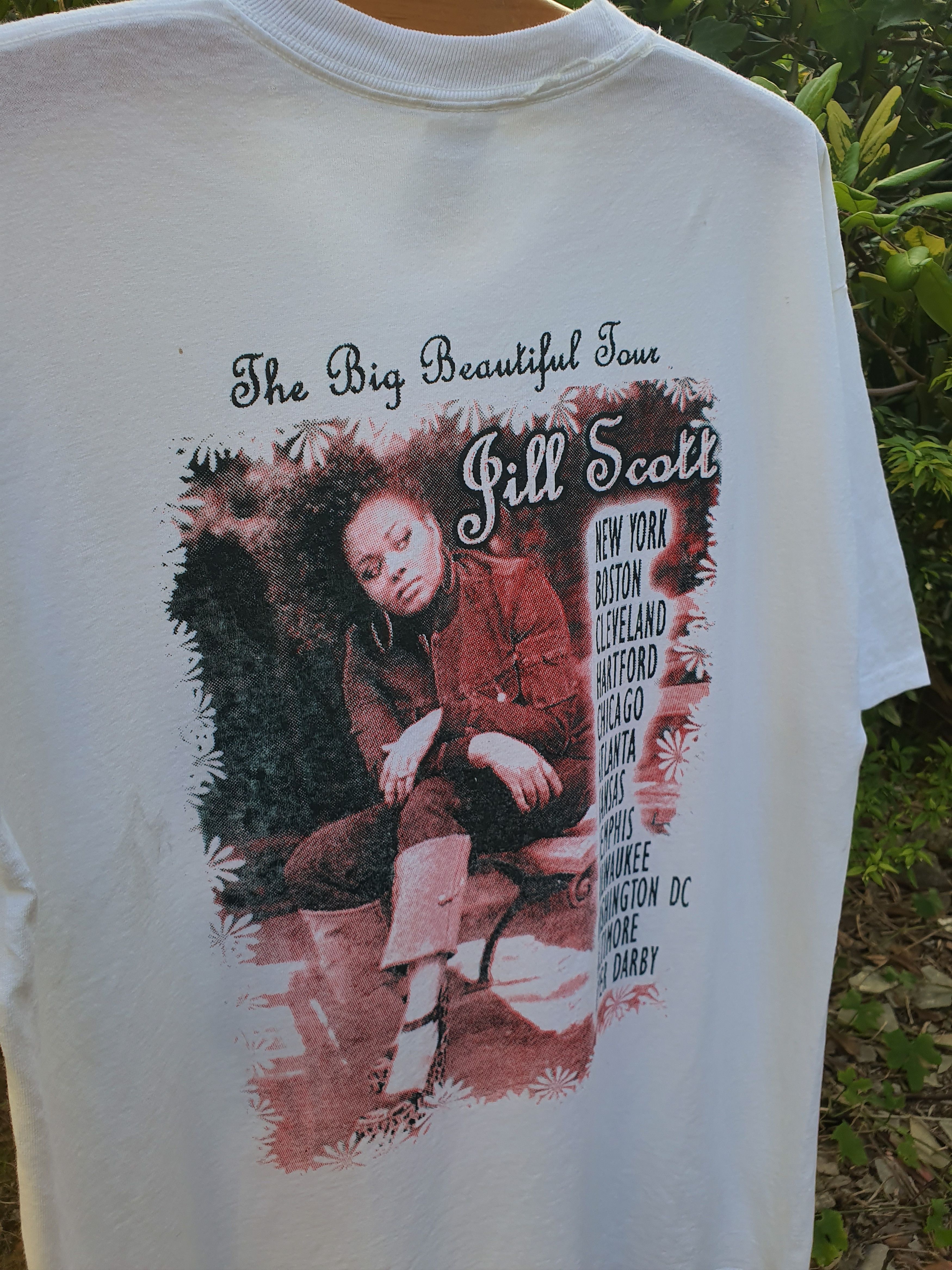 Rap Tees × Vintage Rare! 2005 Jill Scott The Big Beautiful Tour White Rap Tee Size US XL / EU 56 / 4 - 8 Thumbnail