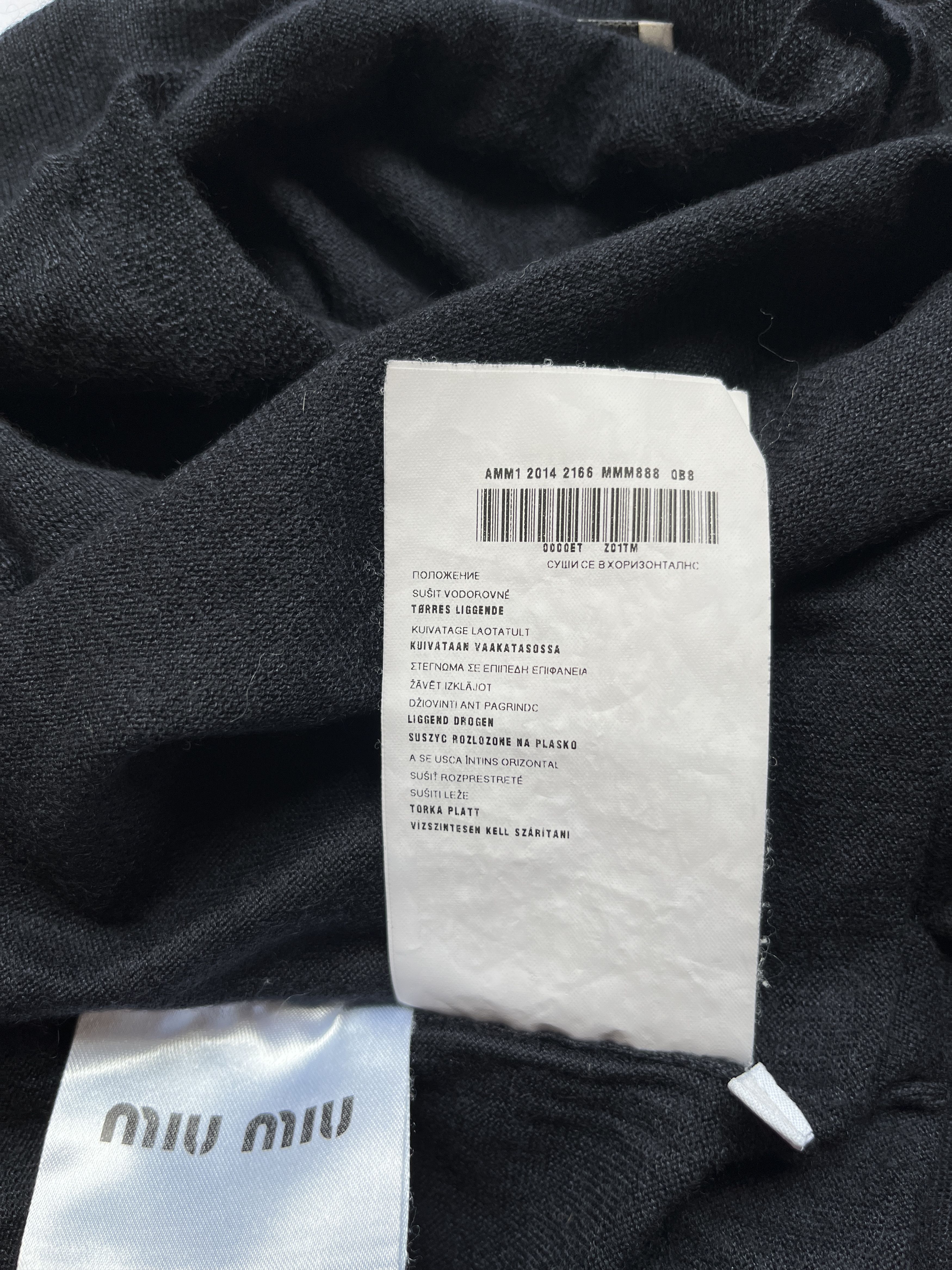 Miu Miu ⚡️QUICK SALE⚡️2014 Miu Miu Dark Navy Cashmere/Silk Knit Size S / US 4 / IT 40 - 5 Thumbnail