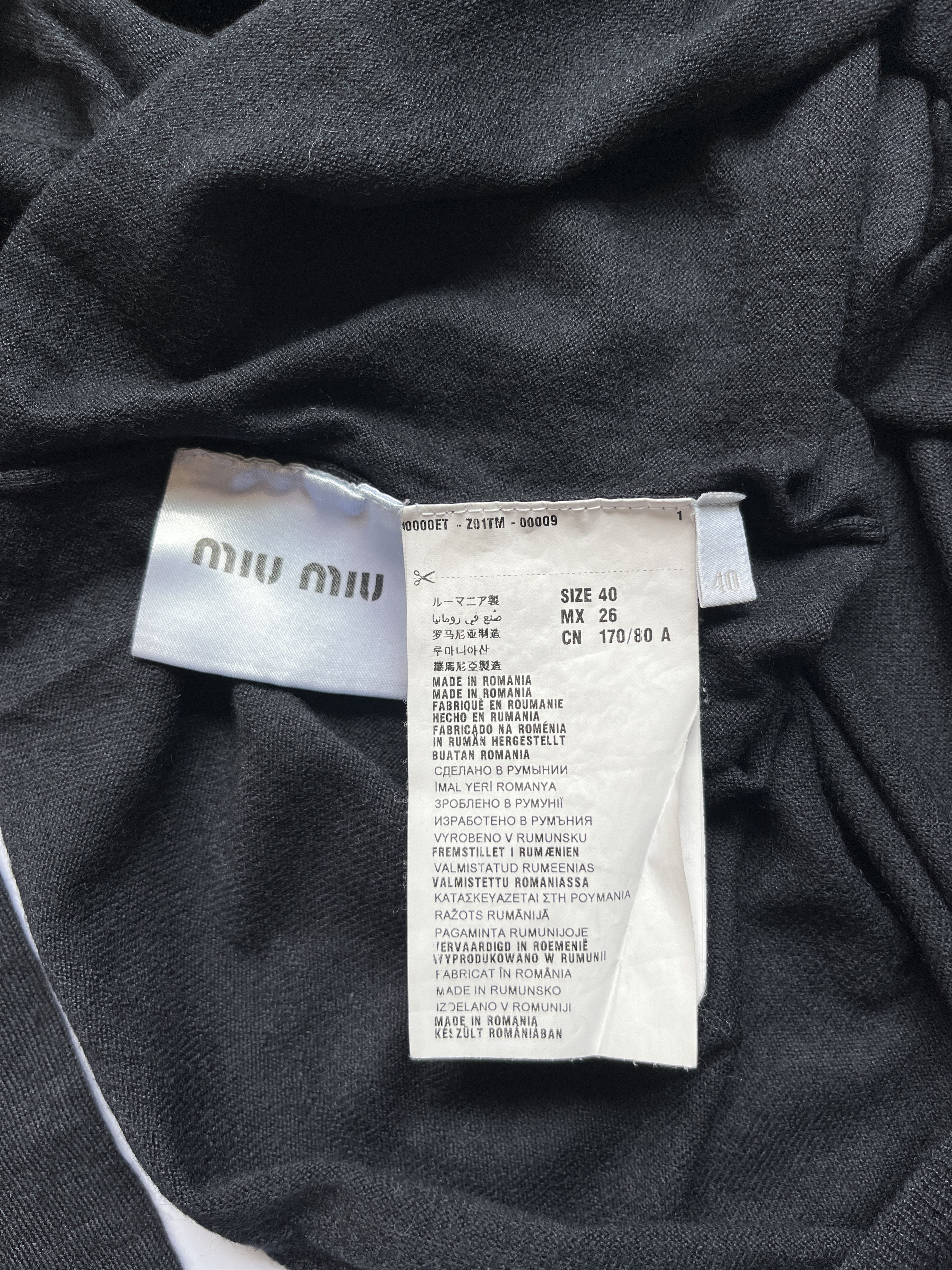 Miu Miu ⚡️QUICK SALE⚡️2014 Miu Miu Dark Navy Cashmere/Silk Knit Size S / US 4 / IT 40 - 4 Thumbnail