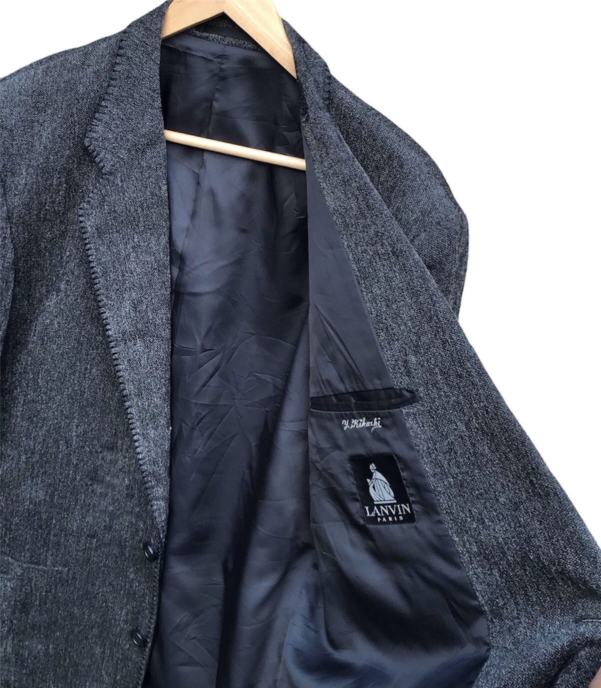 Lanvin 🔥ARCHIVAL Designer LANVIN wool Blazer jacket japan made XL Size US XL / EU 56 / 4 - 3 Thumbnail