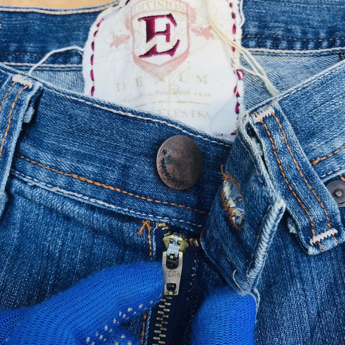 Japanese Brand Flare💥E-Division distressed denim waist 31 inch men Size US 30 / EU 46 - 9 Thumbnail