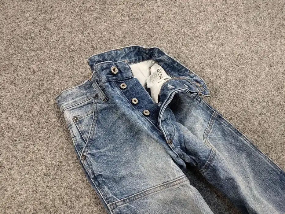 G-Star Vintage G Star Raw 5620 3d Loose Washed Blue Denim Jeans Size US 28 / EU 44 - 8 Thumbnail