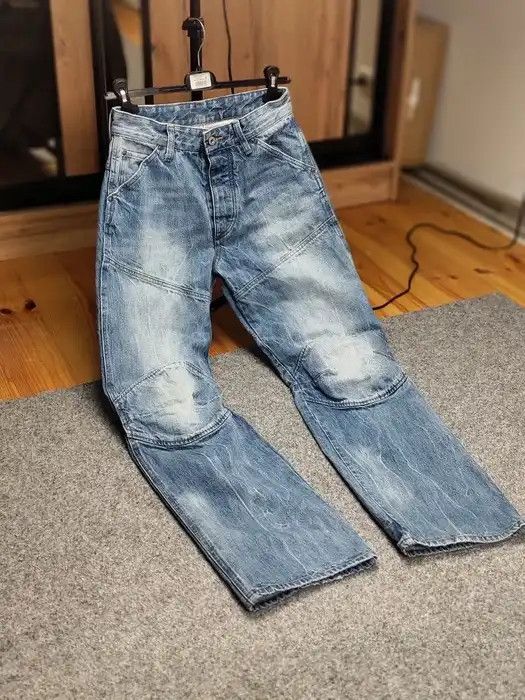 G-Star Vintage G Star Raw 5620 3d Loose Washed Blue Denim Jeans Size US 28 / EU 44 - 10 Thumbnail