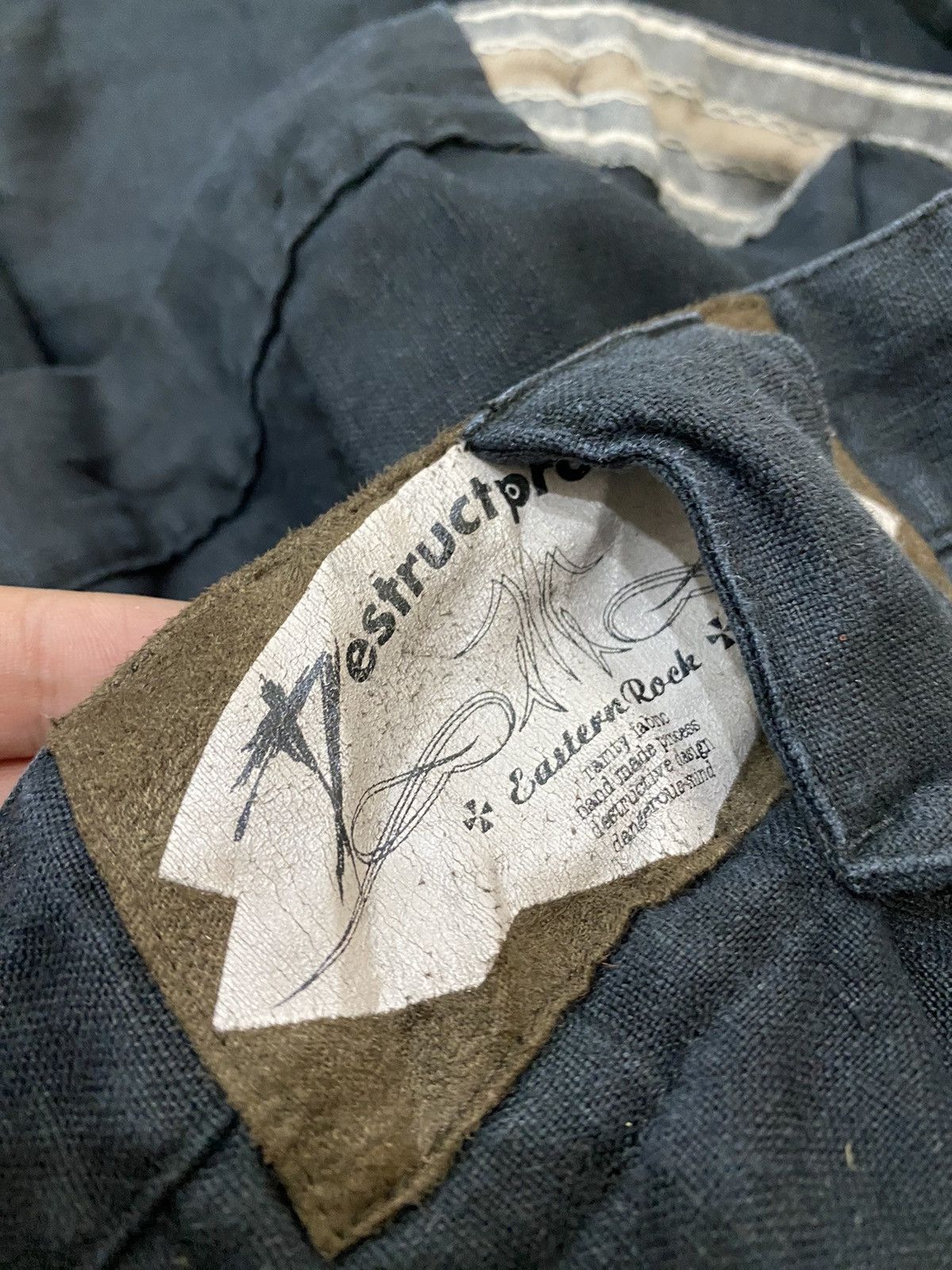 Japanese Brand PPFM Drop Crotch Pants Re birth Le birth Destruct Product Size US 30 / EU 46 - 13 Thumbnail