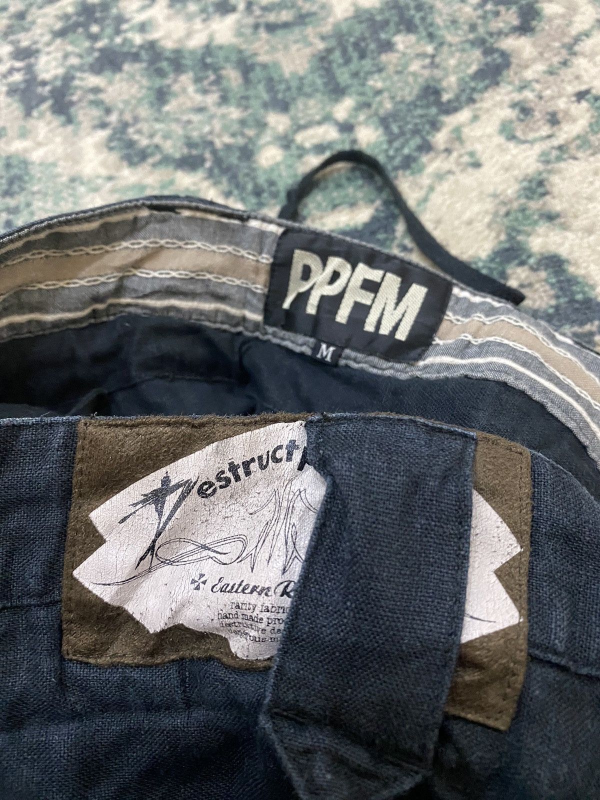 Japanese Brand PPFM Drop Crotch Pants Re birth Le birth Destruct Product Size US 30 / EU 46 - 10 Thumbnail