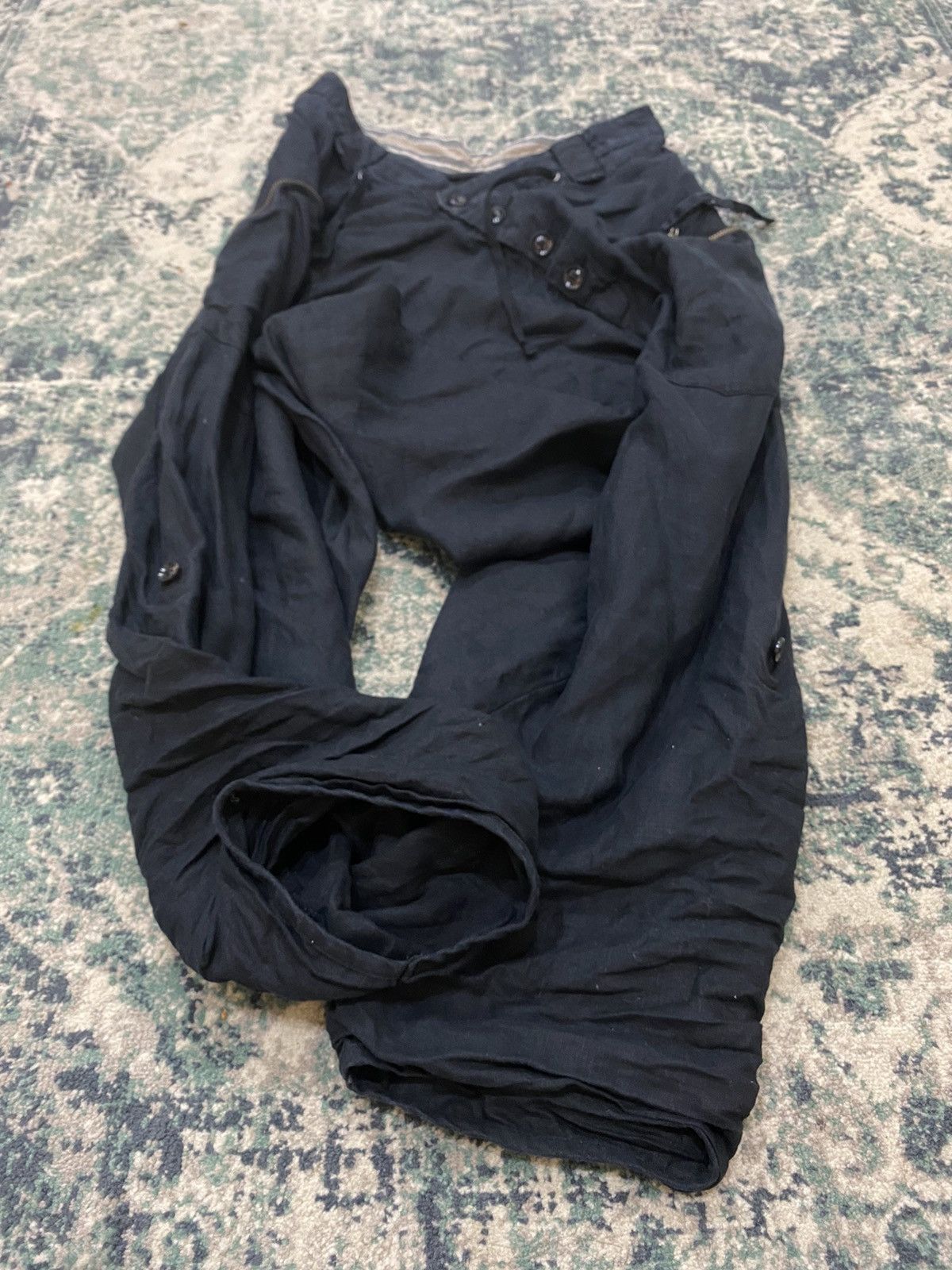 Japanese Brand PPFM Drop Crotch Pants Re birth Le birth Destruct Product Size US 30 / EU 46 - 8 Thumbnail