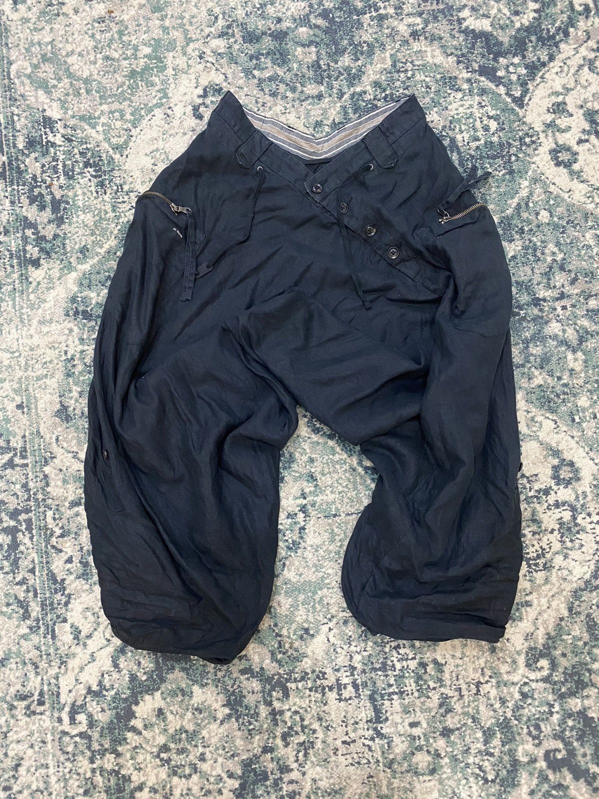 Japanese Brand PPFM Drop Crotch Pants Re birth Le birth Destruct Product Size US 30 / EU 46 - 7 Thumbnail