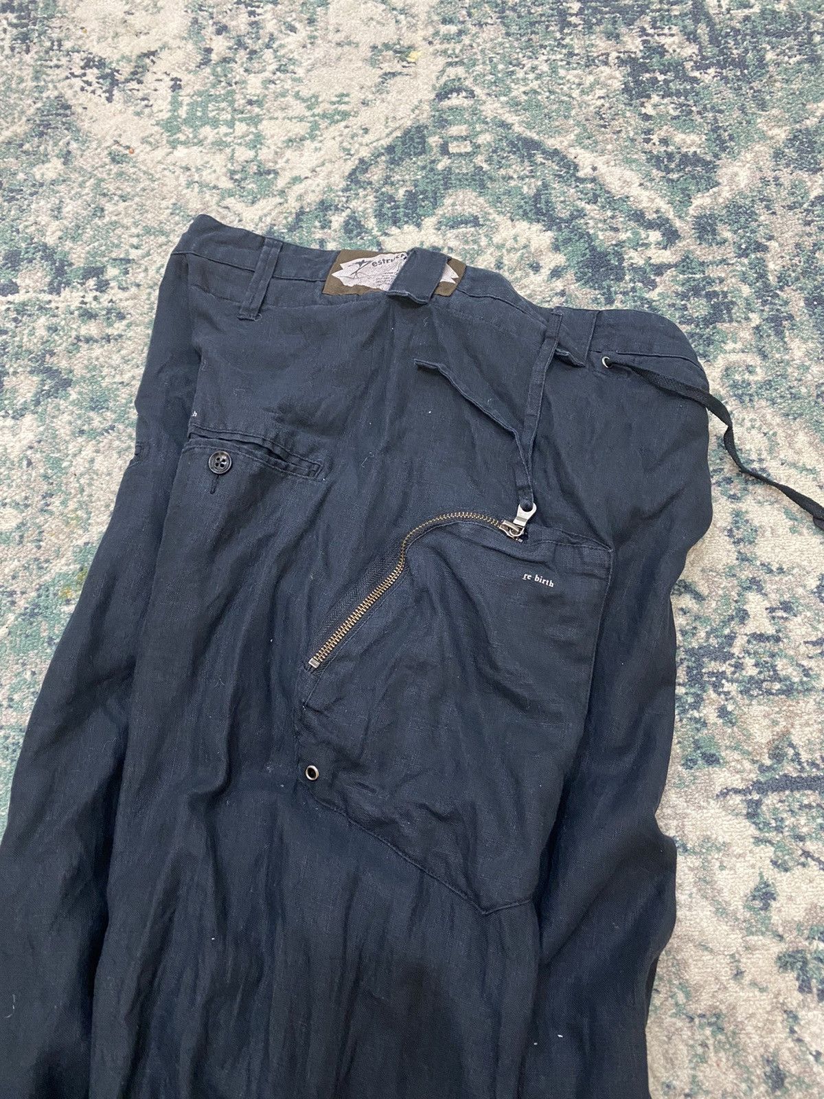 Japanese Brand PPFM Drop Crotch Pants Re birth Le birth Destruct Product Size US 30 / EU 46 - 9 Thumbnail