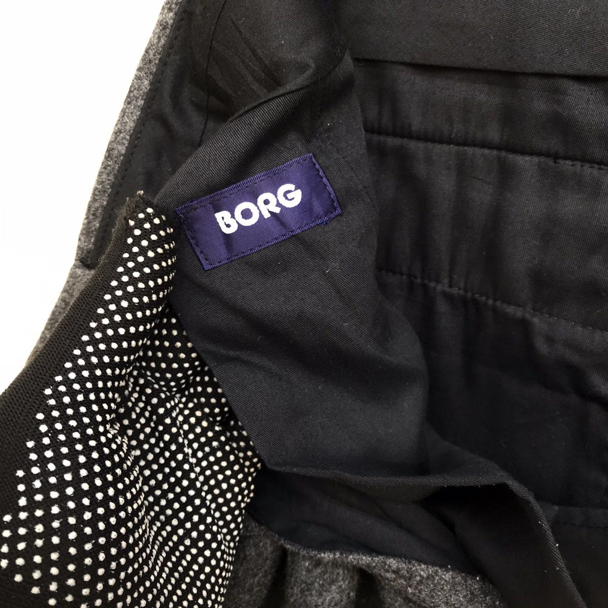 Japanese Brand Vintage Borg japanese brand trouser wide wool pant Size US 29 - 11 Thumbnail