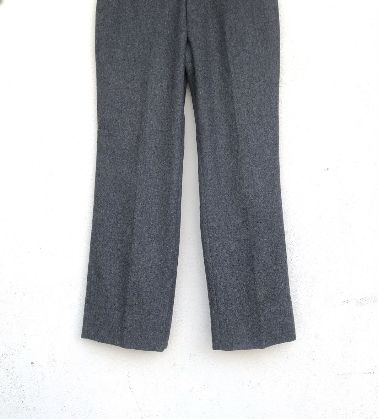 Japanese Brand Vintage Borg japanese brand trouser wide wool pant Size US 29 - 2 Thumbnail