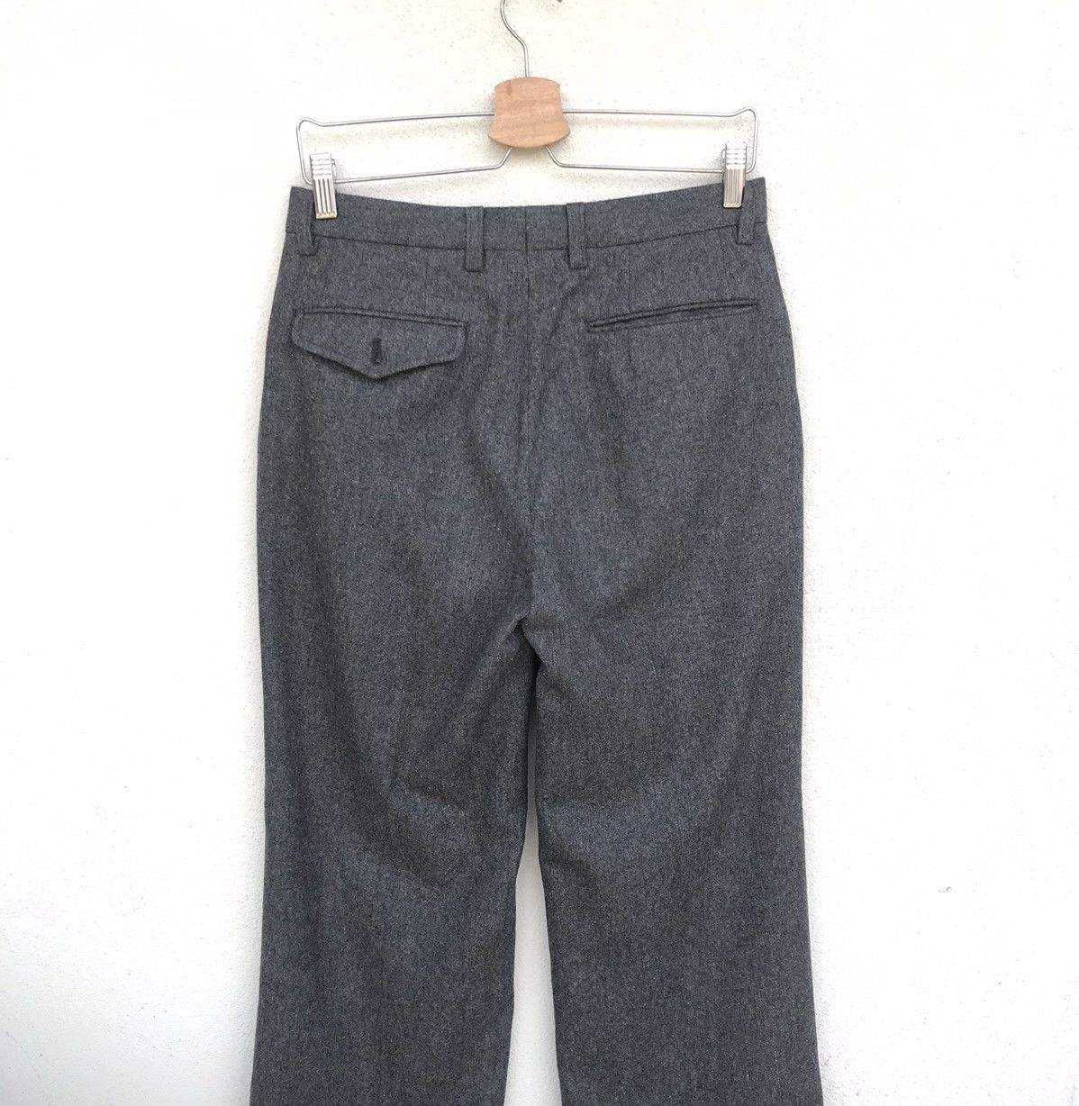 Japanese Brand Vintage Borg japanese brand trouser wide wool pant Size US 29 - 8 Thumbnail