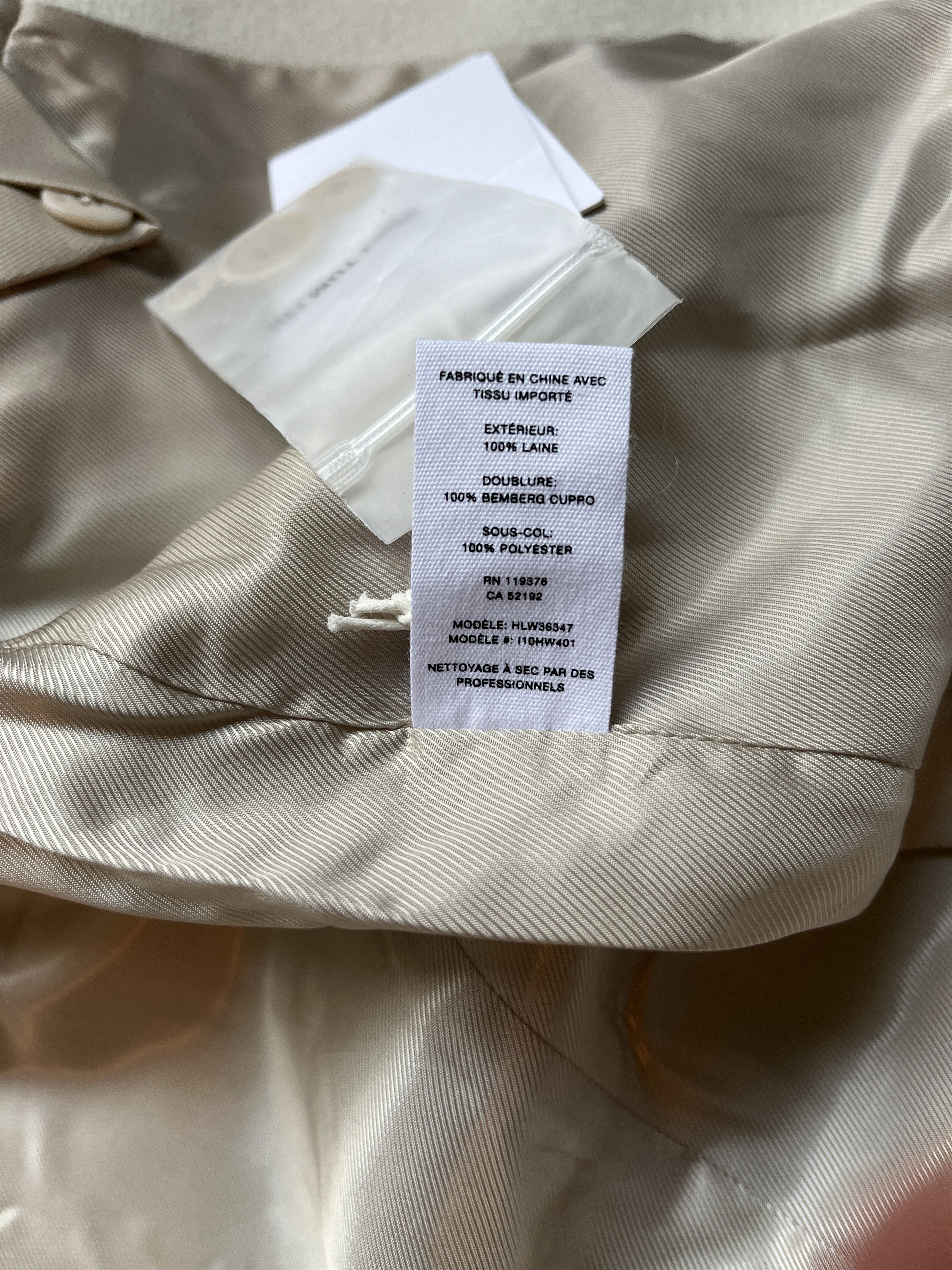 Helmut Lang ⚡️QUICK SALE⚡️Helmut Lang Light Beige Coat Size M / US 6-8 / IT 42-44 - 6 Thumbnail