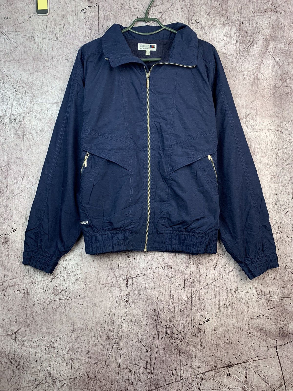 Japanese Brand Yamaha 90s Vintage Mens Basic Bomber Jacket Size US L / EU 52-54 / 3 - 1 Thumbnail