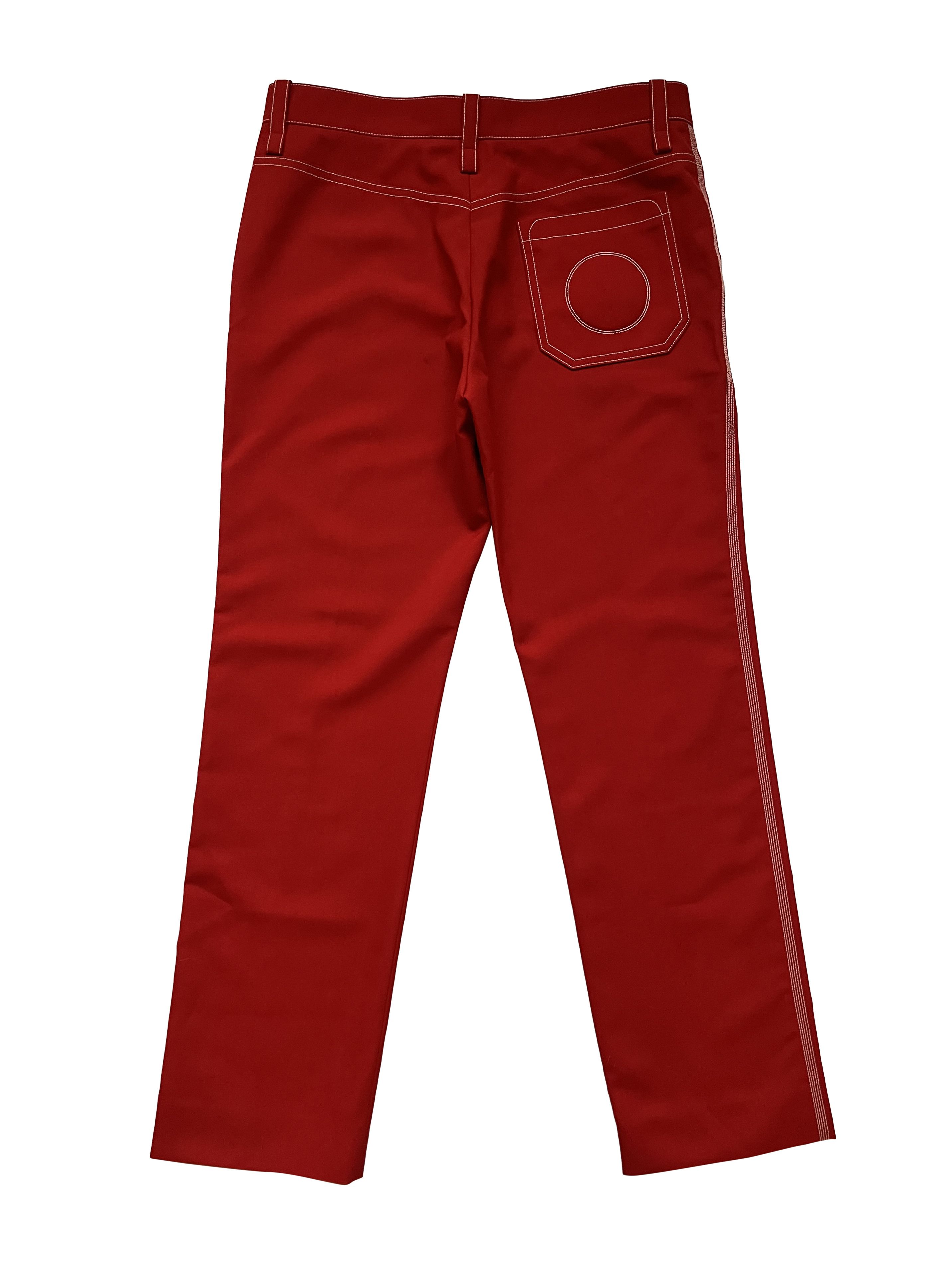 Chloe ⚡️QUICK SALE⚡️Chloe Poppy Red Utility Cargo Pants Trousers Size 32" / US 10 / IT 46 - 2 Thumbnail