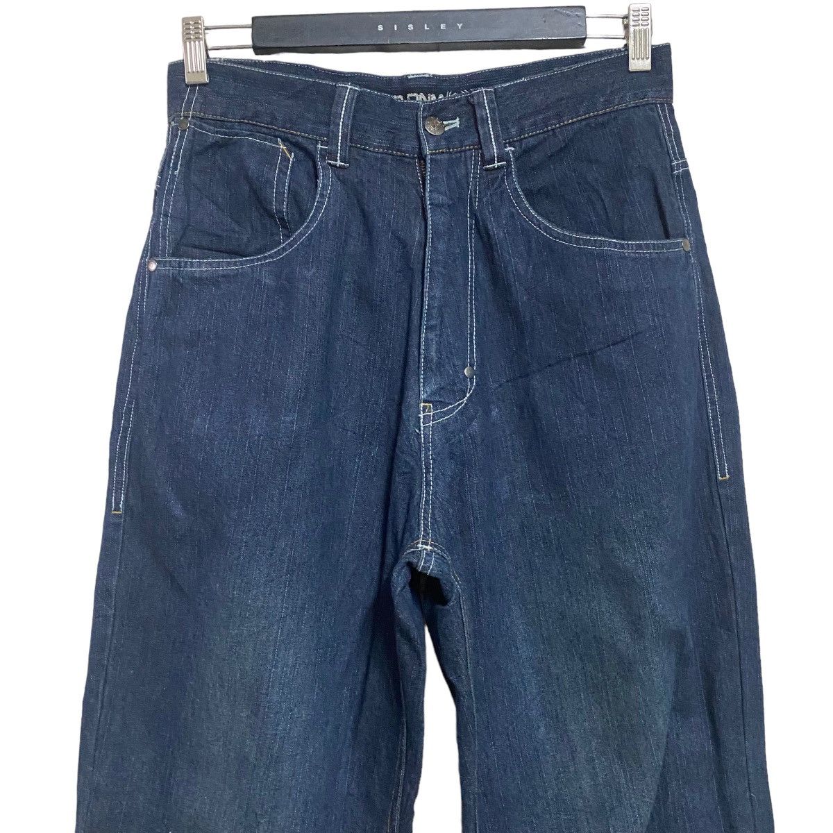 Japanese Brand Hobo Denim Baggy Skater Pants Size US 29 - 3 Thumbnail