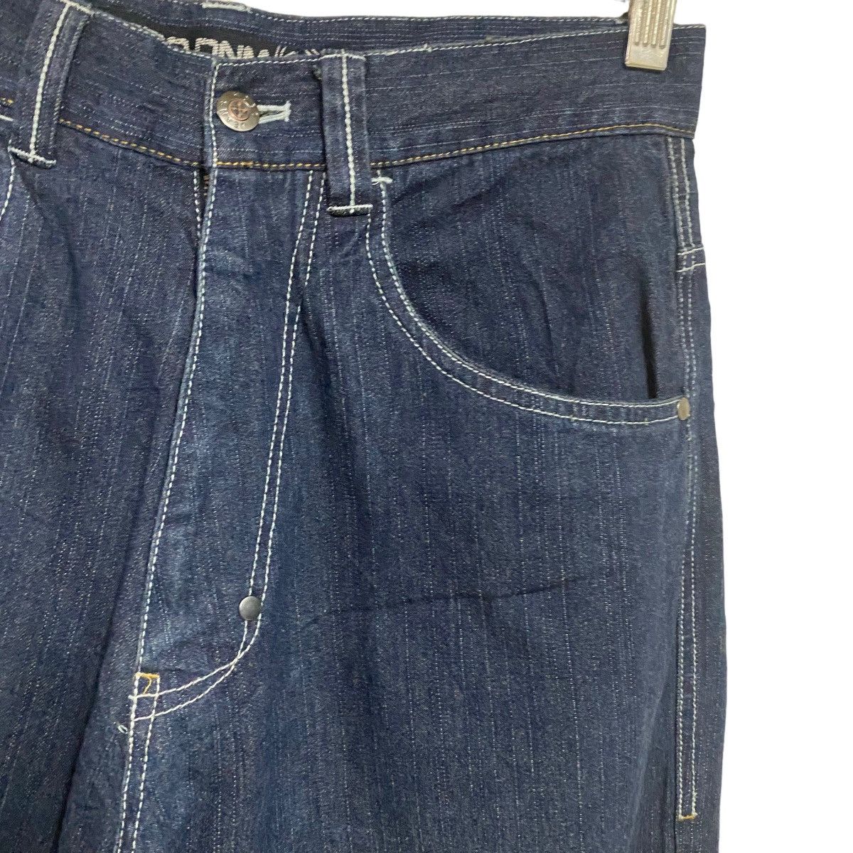 Japanese Brand Hobo Denim Baggy Skater Pants Size US 29 - 5 Thumbnail