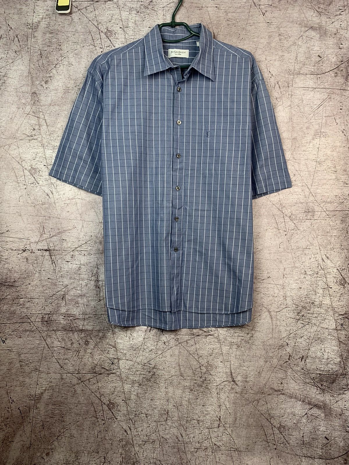 Yves Saint Laurent Vintage Yves Saint Laurent Short Sleeve Shirt Size US XL / EU 56 / 4 - 1 Thumbnail