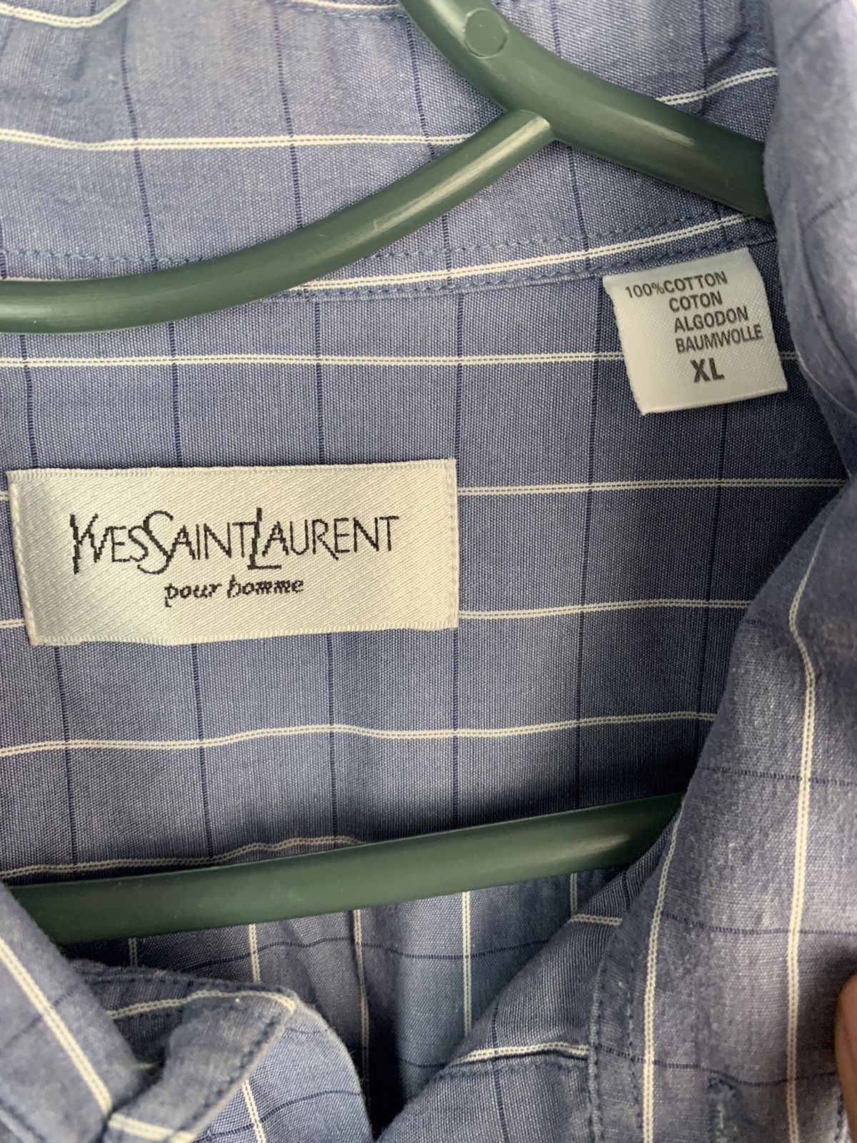Yves Saint Laurent Vintage Yves Saint Laurent Short Sleeve Shirt Size US XL / EU 56 / 4 - 5 Thumbnail
