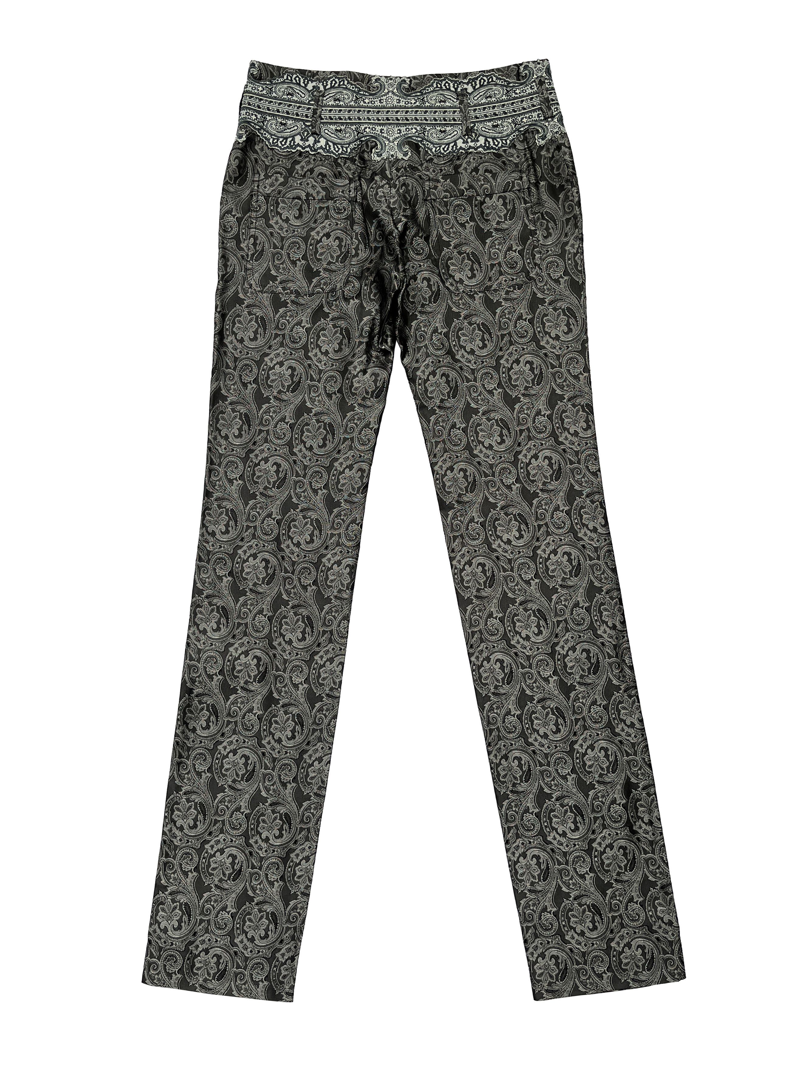Balenciaga ⚡️QUICK SALE⚡️2005 Balenciaga Grey Silk Pants Trousers Size 26" / US 2 / IT 38 - 2 Thumbnail