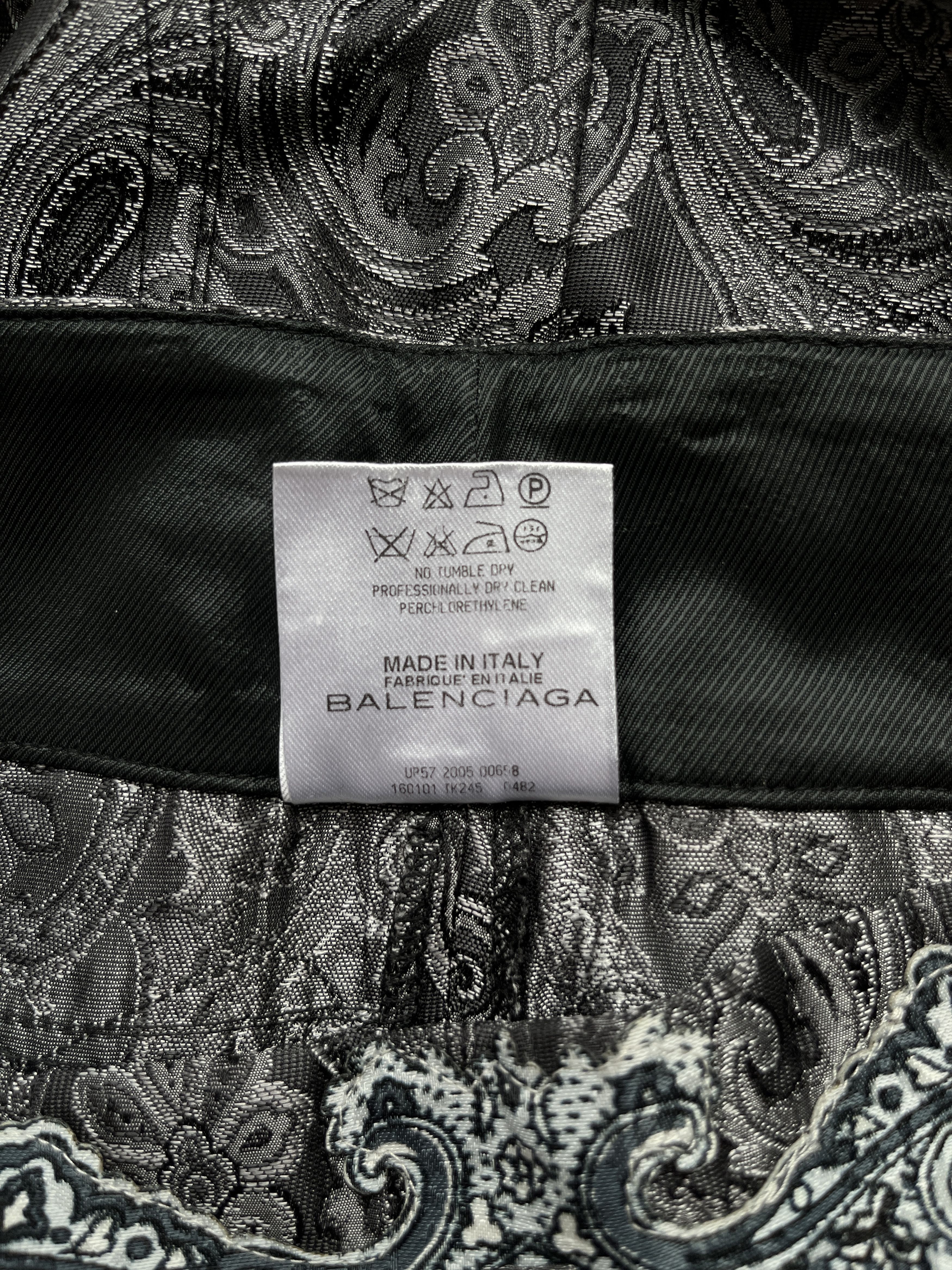 Balenciaga ⚡️QUICK SALE⚡️2005 Balenciaga Grey Silk Pants Trousers Size 26" / US 2 / IT 38 - 7 Thumbnail