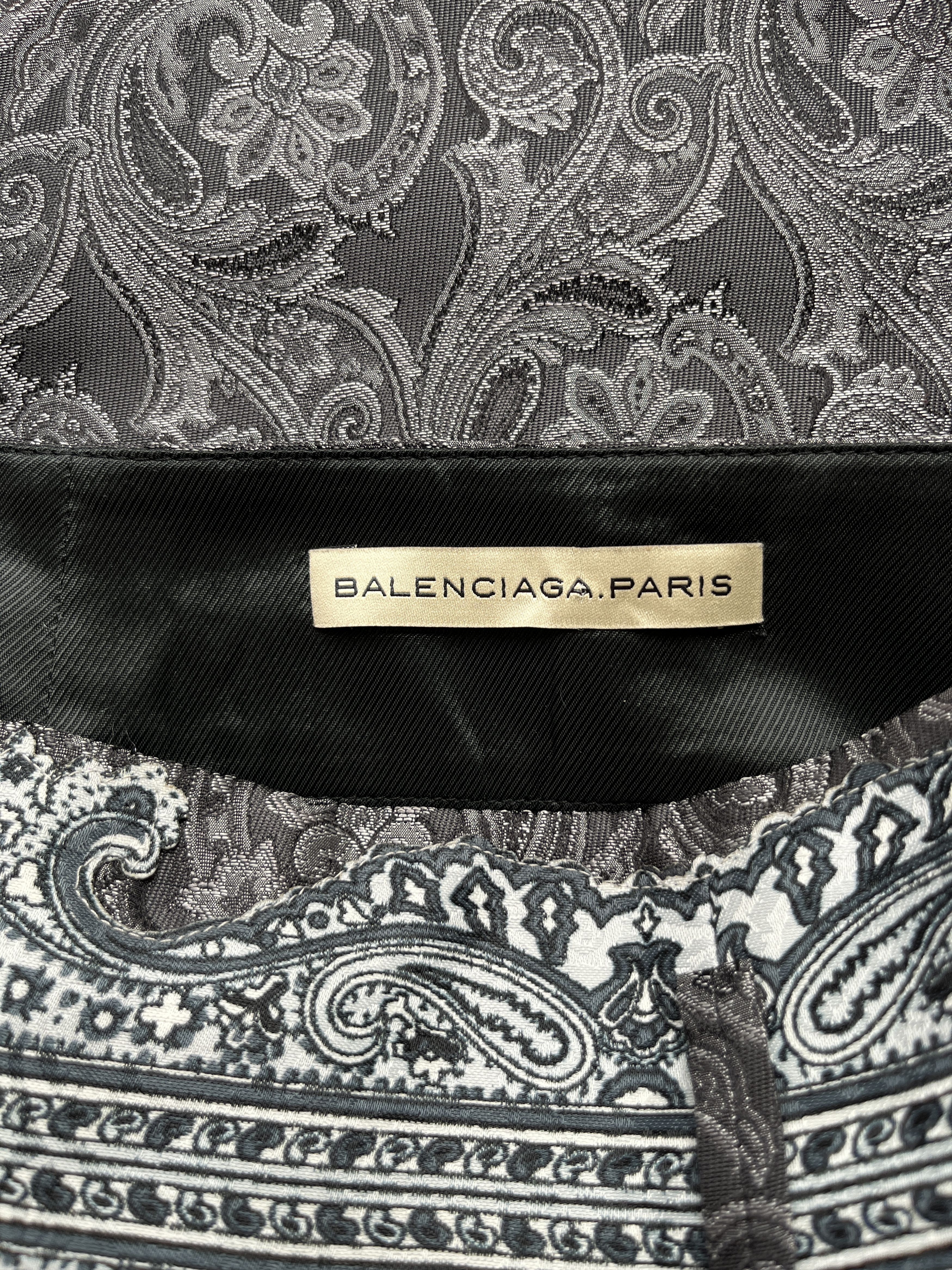 Balenciaga ⚡️QUICK SALE⚡️2005 Balenciaga Grey Silk Pants Trousers Size 26" / US 2 / IT 38 - 4 Thumbnail