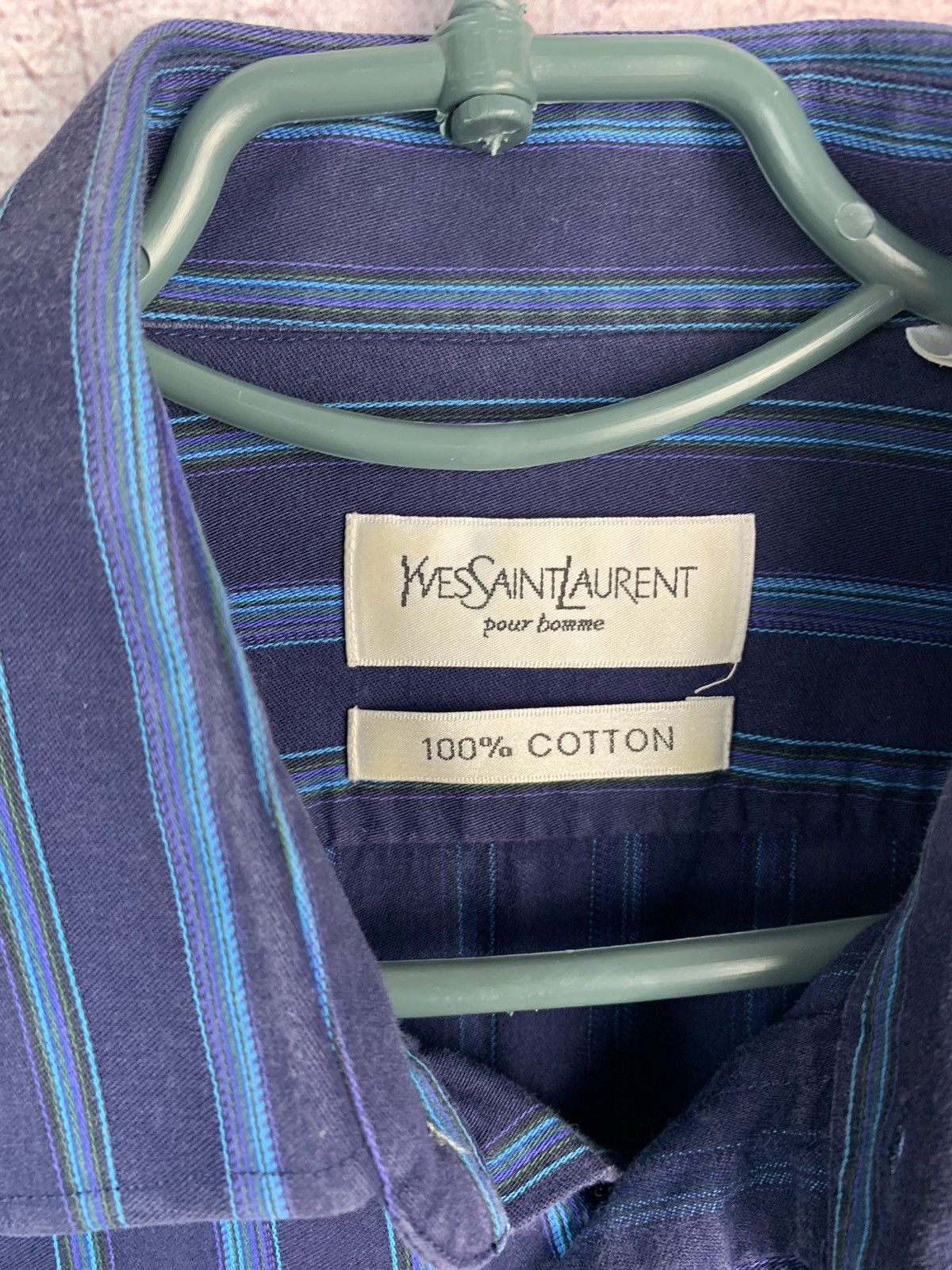 Yves Saint Laurent Yves Saint Laurent YSL Vintage Mens Long Sleeve Shirt Size US M / EU 48-50 / 2 - 10 Thumbnail