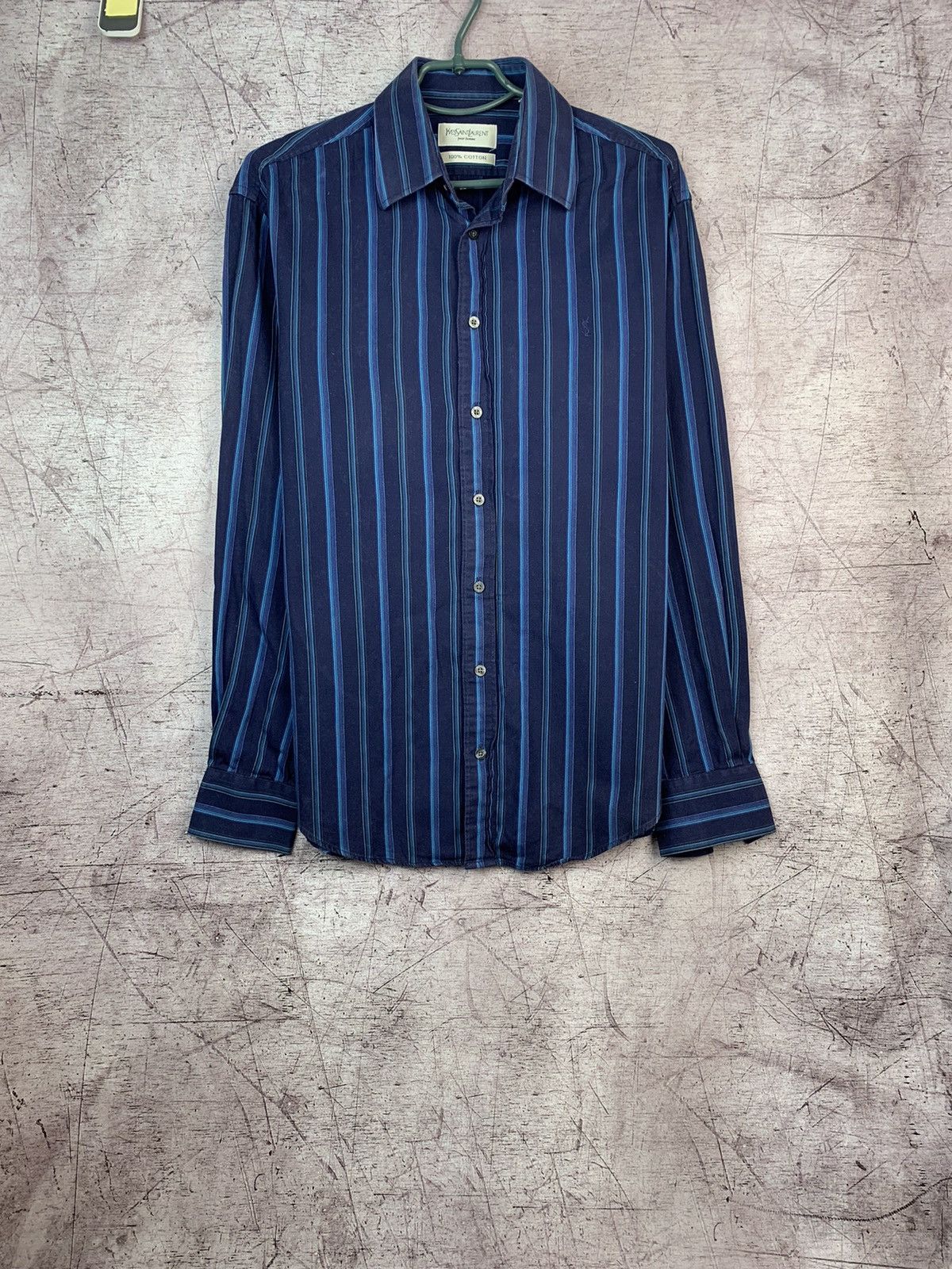 Yves Saint Laurent Yves Saint Laurent YSL Vintage Mens Long Sleeve Shirt Size US M / EU 48-50 / 2 - 1 Thumbnail