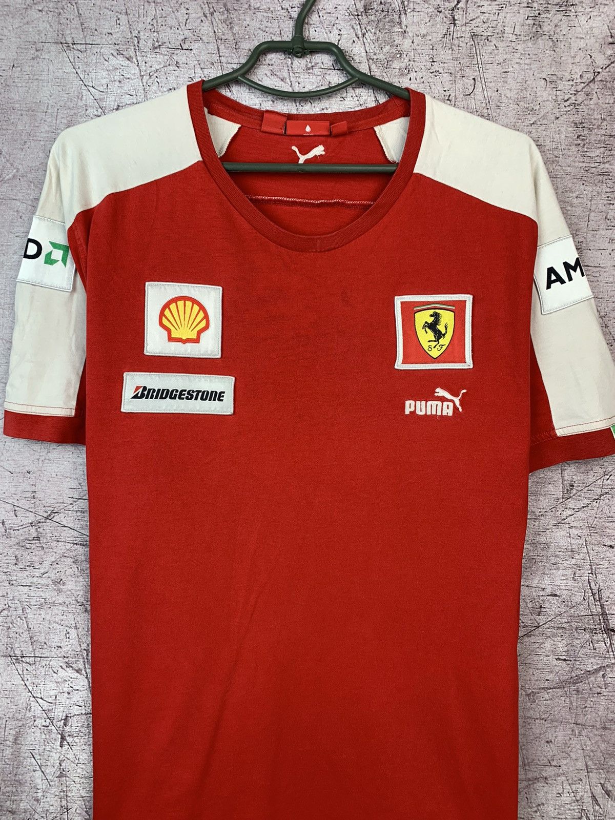 Ferrari × Puma Vintage Puma Ferrari F1 T Shirt Size US XL / EU 56 / 4 - 2 Thumbnail