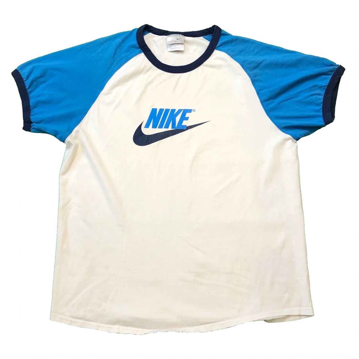 Nike × Vintage Vintage Y2K Nike Center Swoosh Tee Size US L / EU 52-54 / 3 - 1 Thumbnail