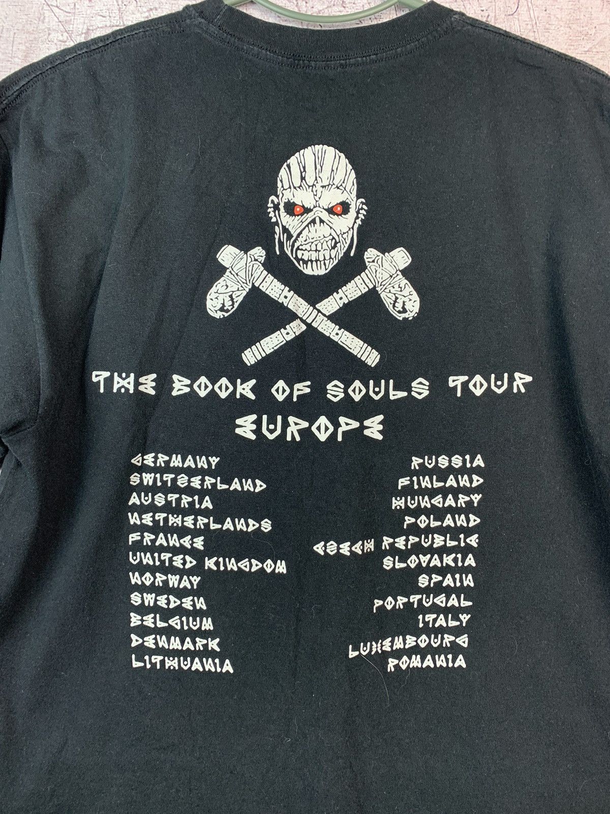 Band Tees Iron Maiden The Book Of Souls Europe Tour T shirt Size US L / EU 52-54 / 3 - 2 Thumbnail