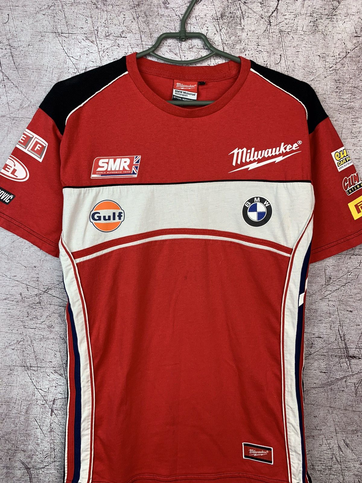 BMW × Vintage Vintage Bmw Milwaukee Racing Motosport Clinton T-shirt Size US S / EU 44-46 / 1 - 3 Thumbnail