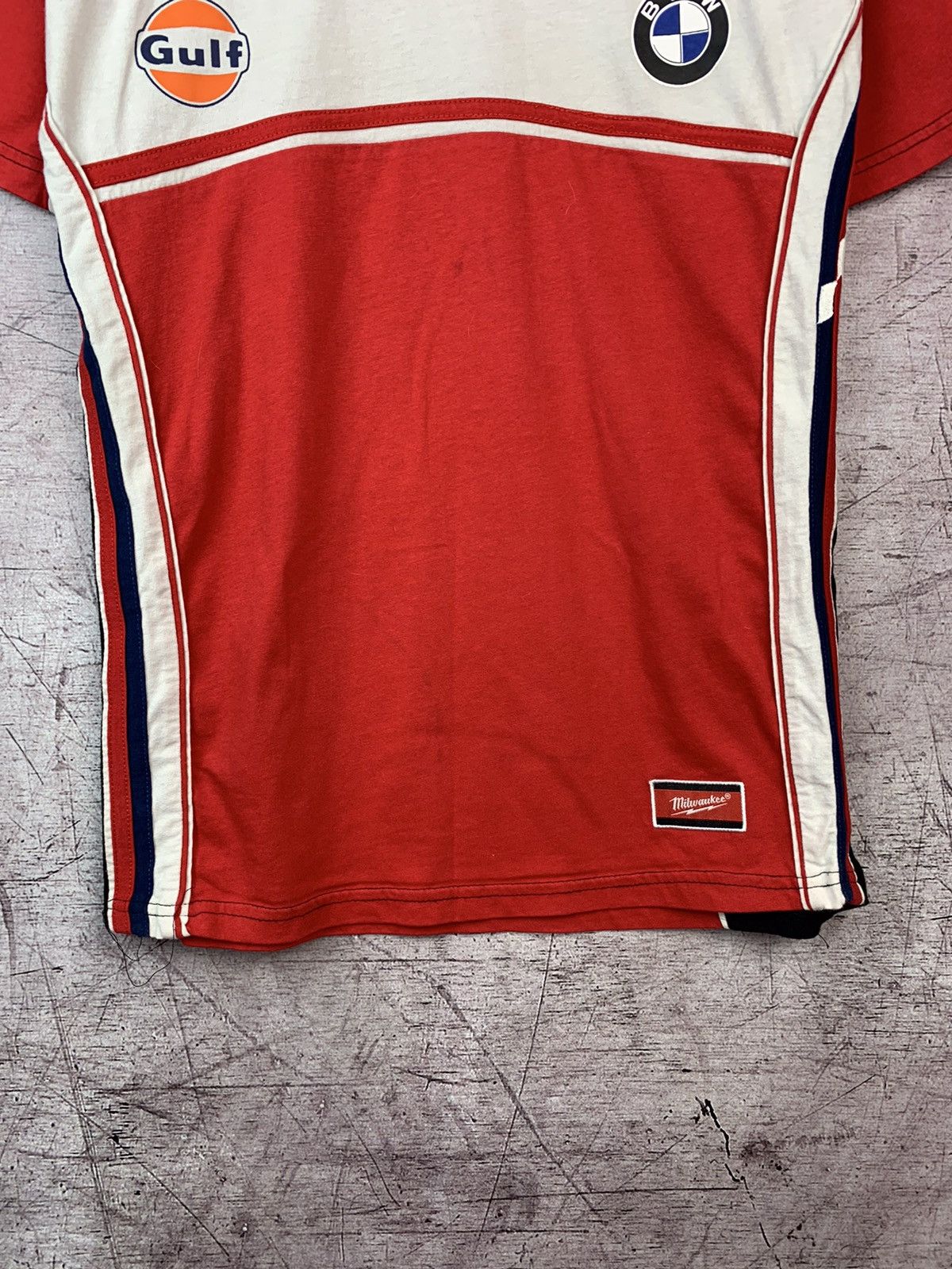 BMW × Vintage Vintage Bmw Milwaukee Racing Motosport Clinton T-shirt Size US S / EU 44-46 / 1 - 4 Thumbnail