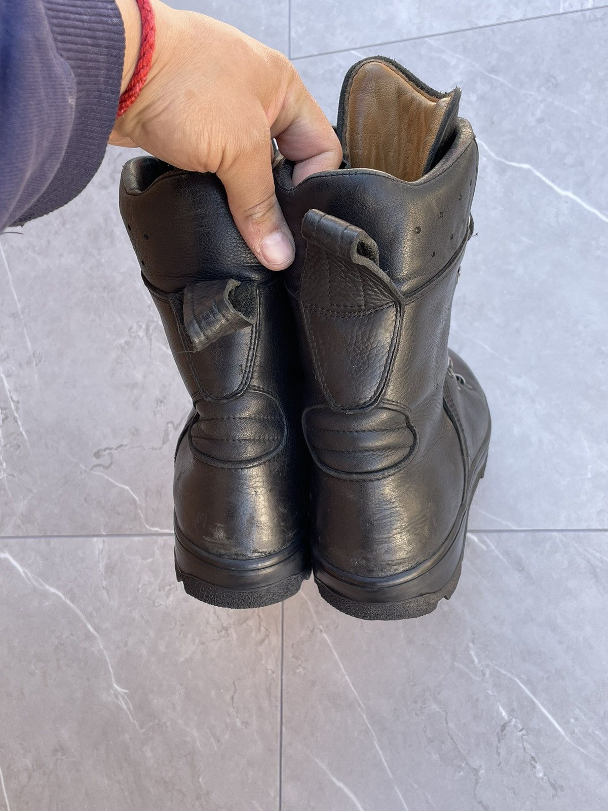 Vintage 1970s Vintage Military Black Leather Combat Boots Size US 9 / EU 42 - 8 Thumbnail