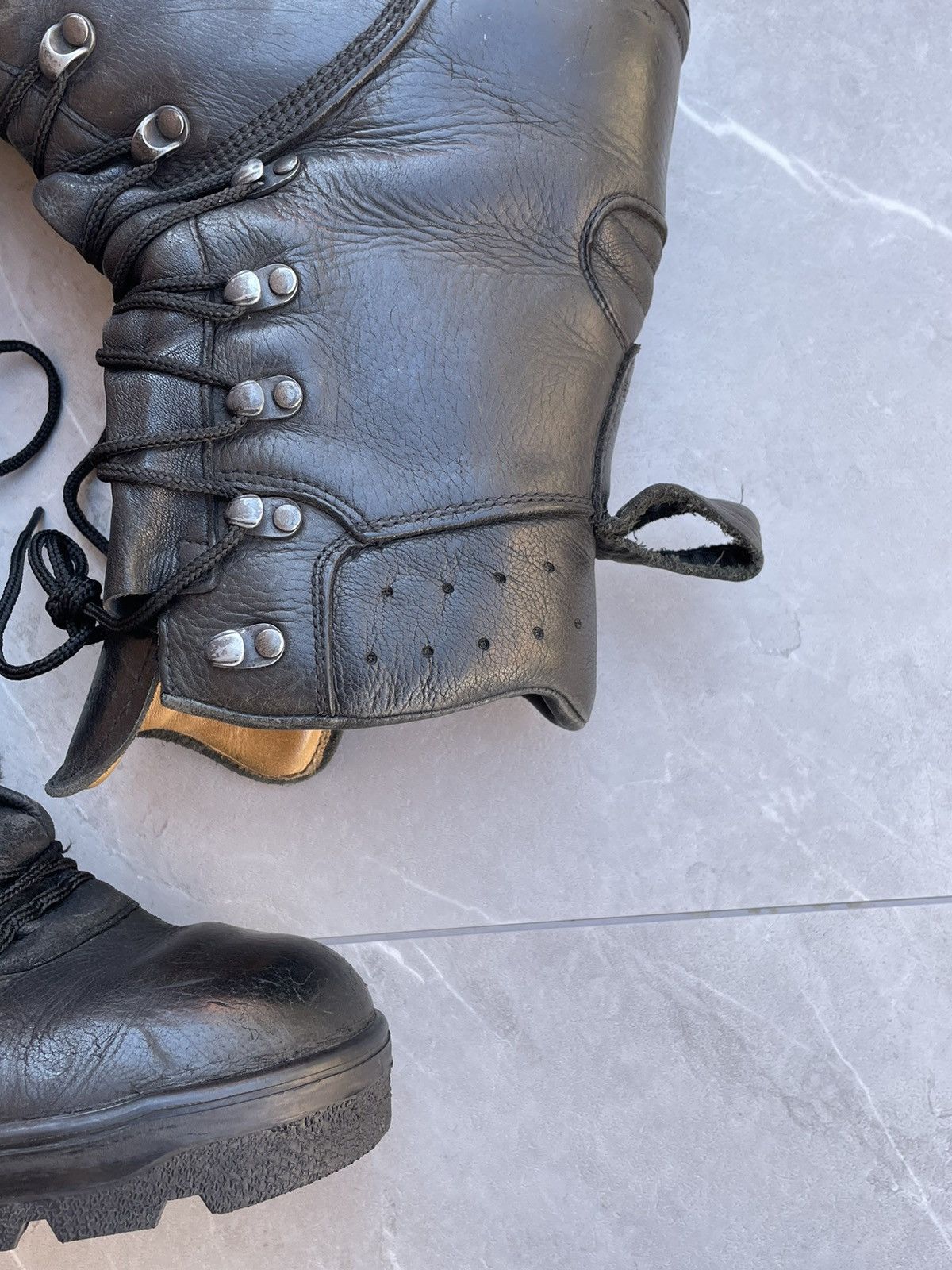 Vintage 1970s Vintage Military Black Leather Combat Boots Size US 9 / EU 42 - 9 Thumbnail
