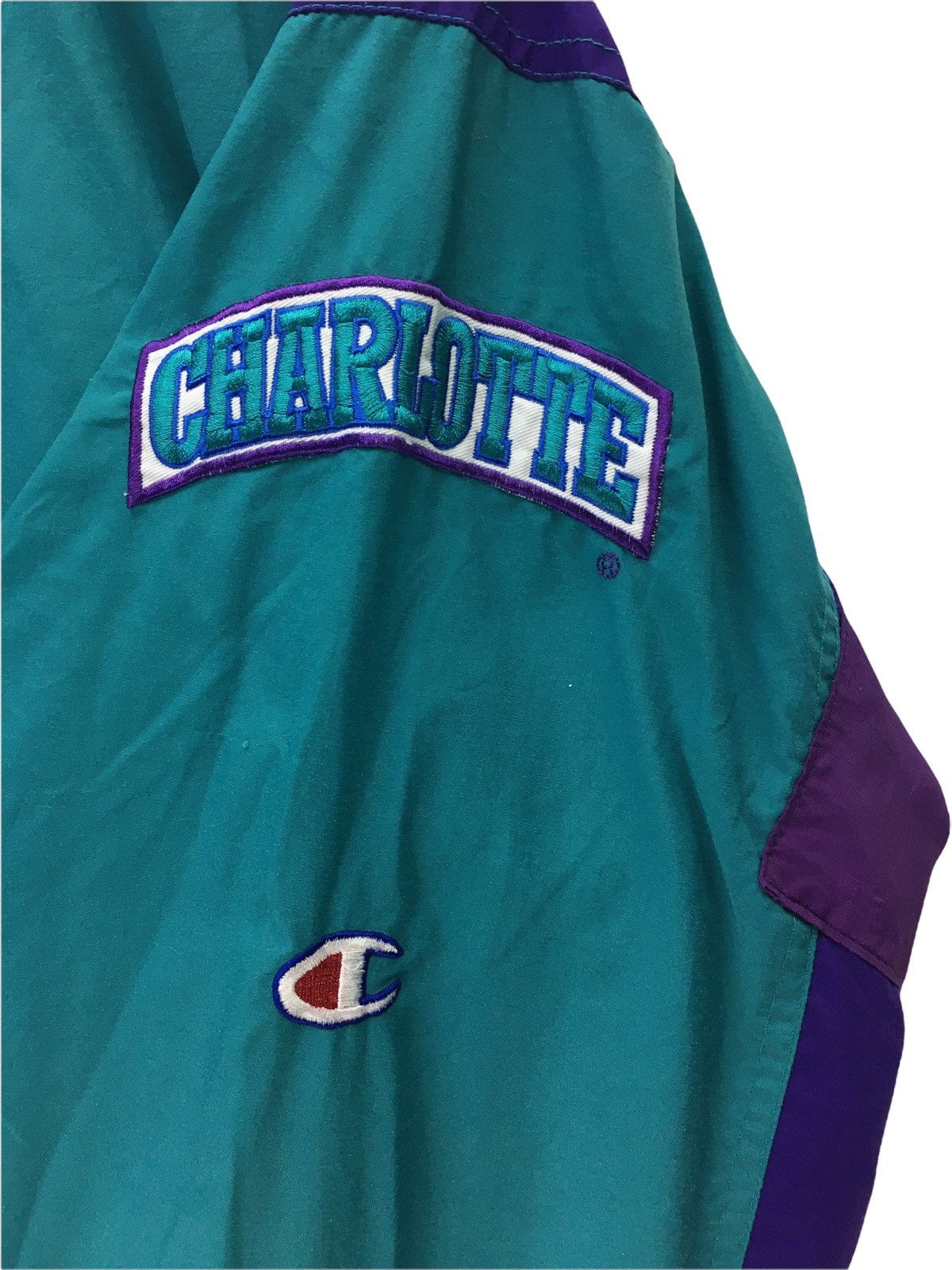 NBA × Nike × Supreme Vintage Charlotte Hornets NBA Basketball Jacket X Champion Size US L / EU 52-54 / 3 - 5 Thumbnail