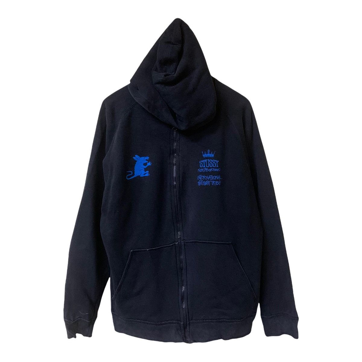 【美品】STUSSY DOUBLE FACE LABEL ZIP HOODIE Stüssy: Double Face Label Zip Hoodie (Navy) | DSMNY E-SHOP