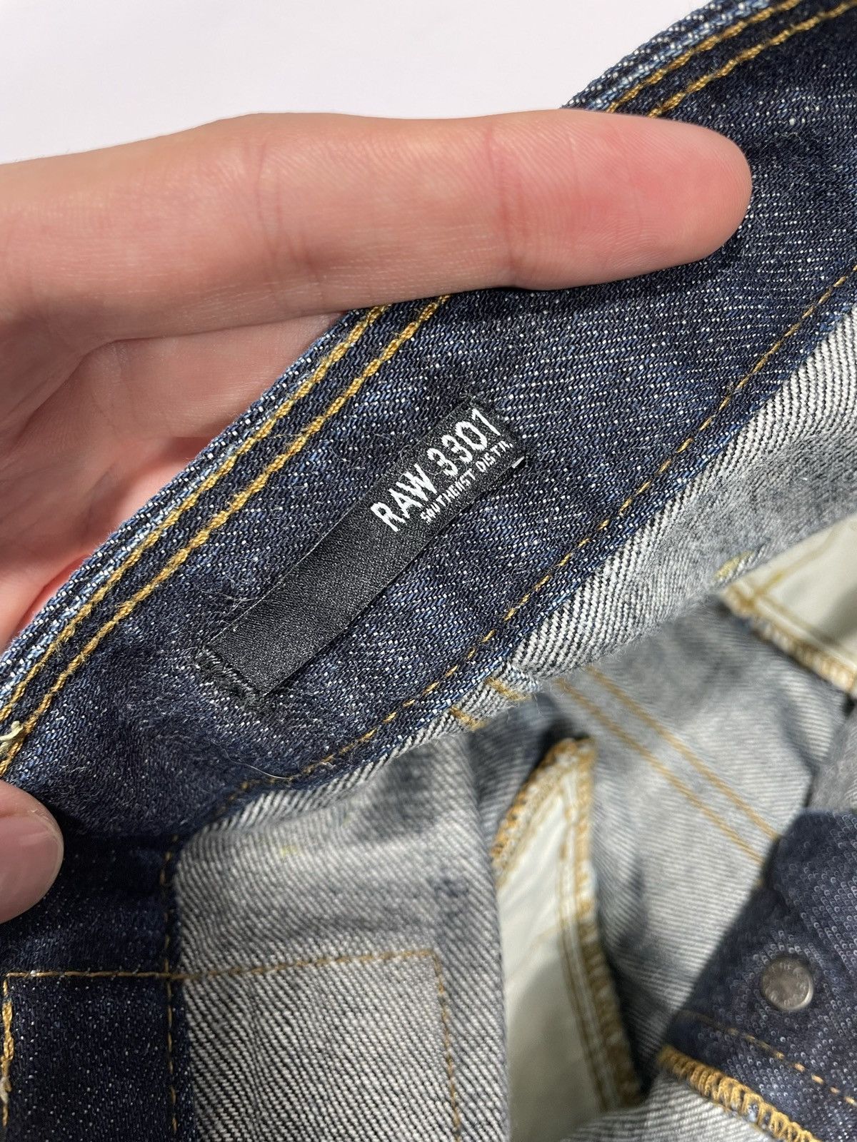 G-Star × Vintage Vintage G-star raw blue denim skinny rap banan leg jeans Size US 33 - 14 Thumbnail