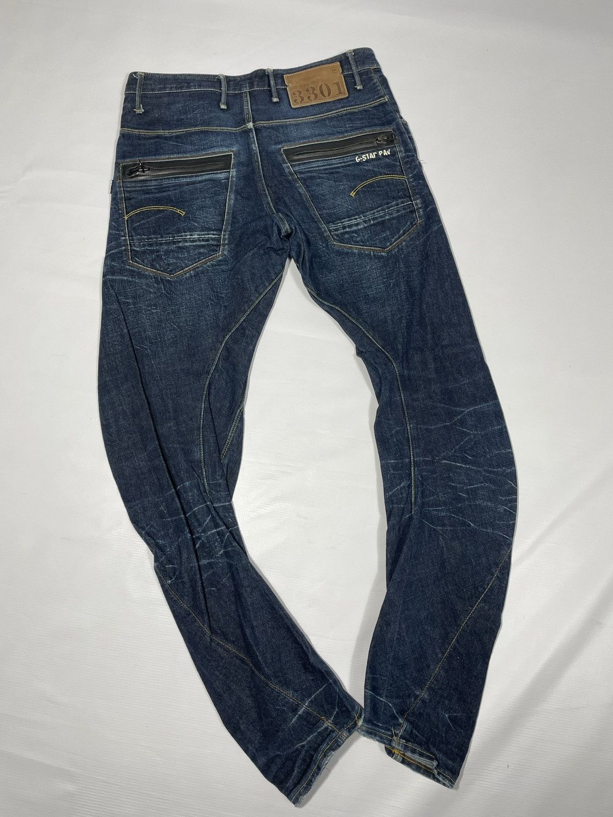 G-Star × Vintage Vintage G-star raw blue denim skinny rap banan leg jeans Size US 33 - 6 Thumbnail